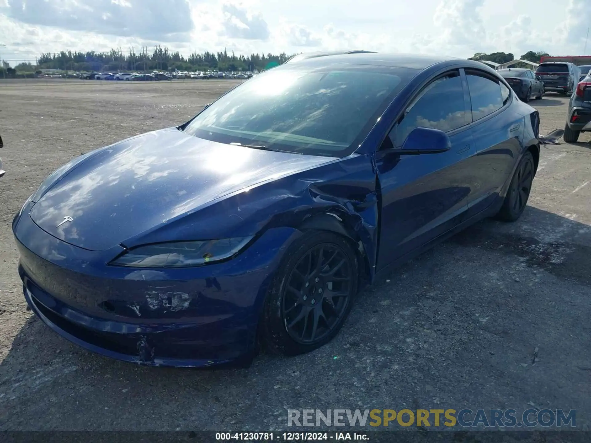 6 fotografías del automóvil dañado 5YJ3E1EAXRF744712 TESLA MODEL 3 2024