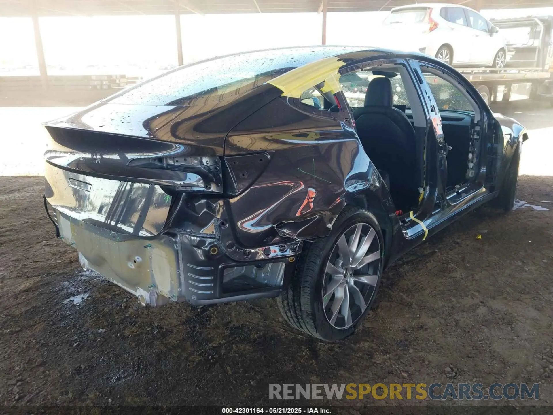 4 fotografías del automóvil dañado 5YJ3E1EAXRF750297 TESLA MODEL 3 2024