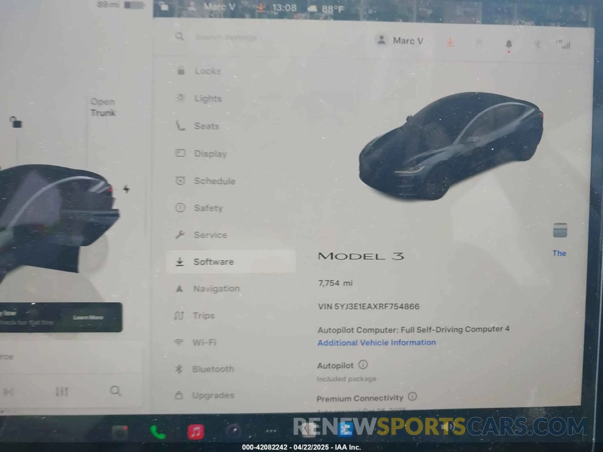 7 fotografías del automóvil dañado 5YJ3E1EAXRF754866 TESLA MODEL 3 2024