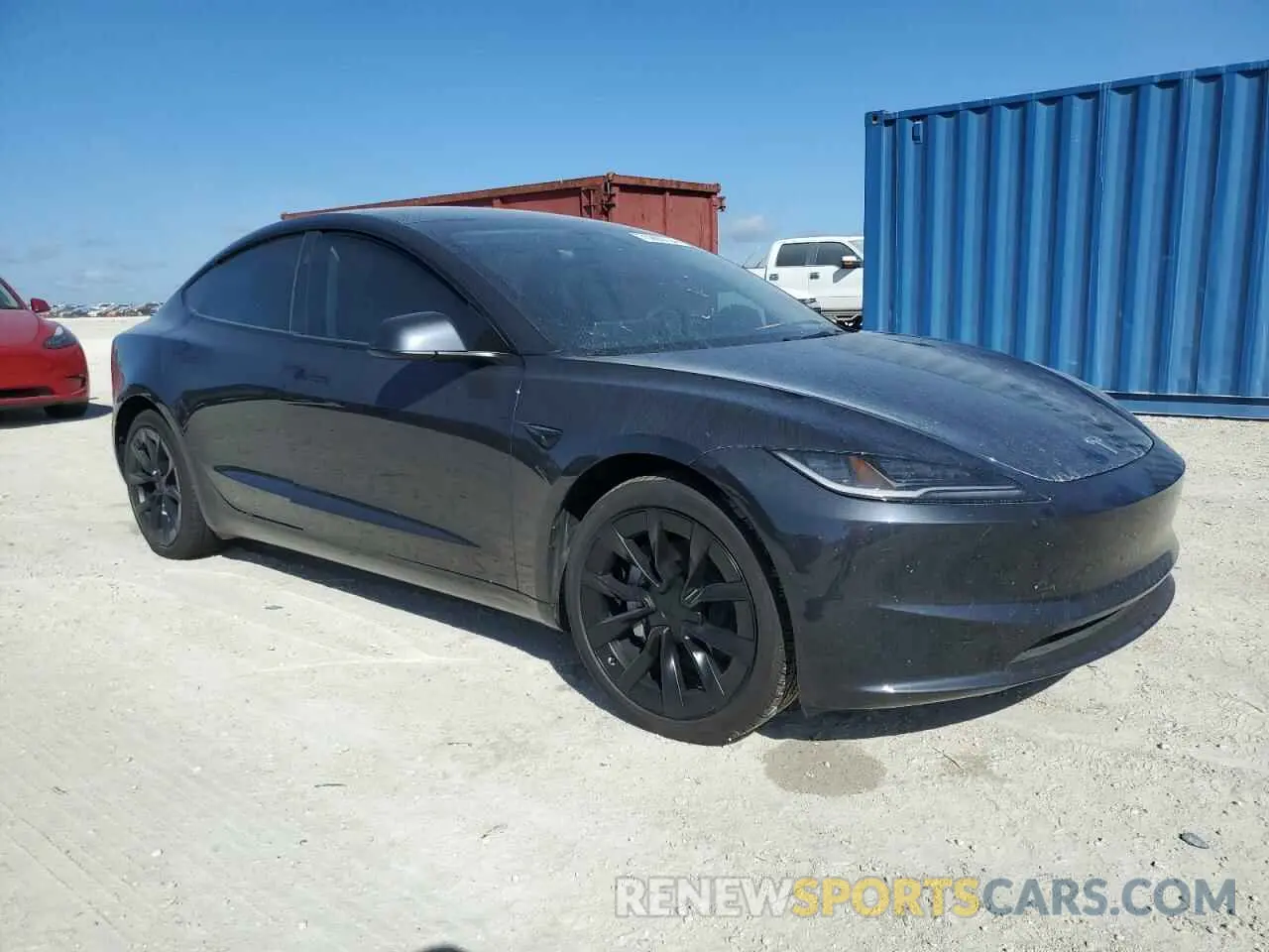 4 fotografías del automóvil dañado 5YJ3E1EAXRF766077 TESLA MODEL 3 2024