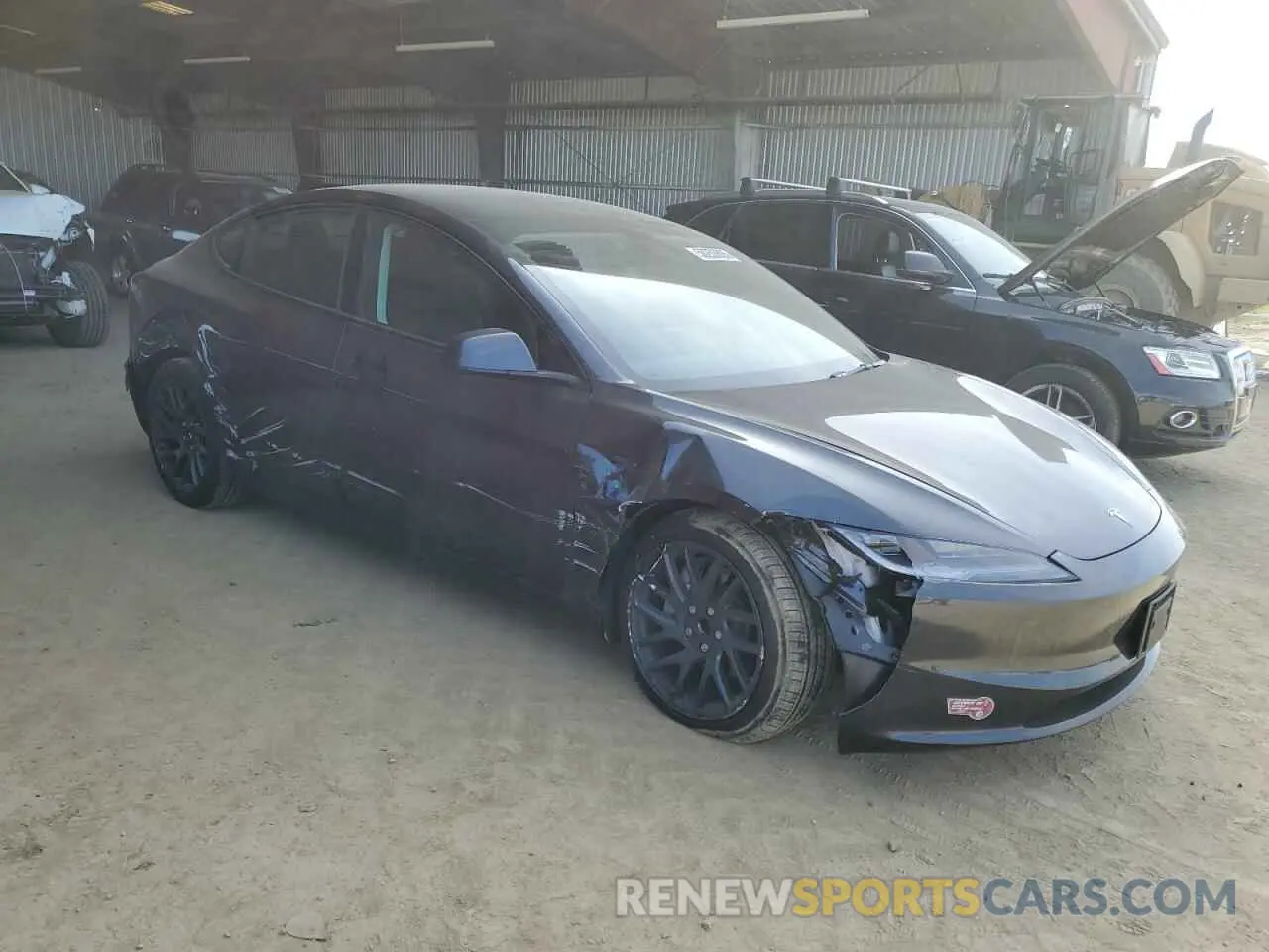 4 fotografías del automóvil dañado 5YJ3E1EAXRF782571 TESLA MODEL 3 2024
