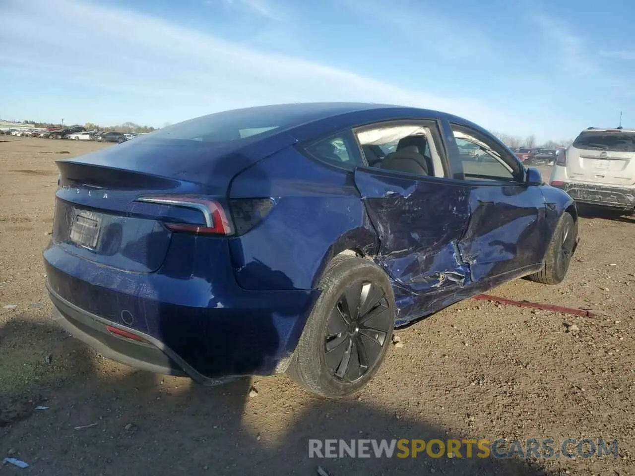 3 fotografías del automóvil dañado 5YJ3E1EAXRF784630 TESLA MODEL 3 2024