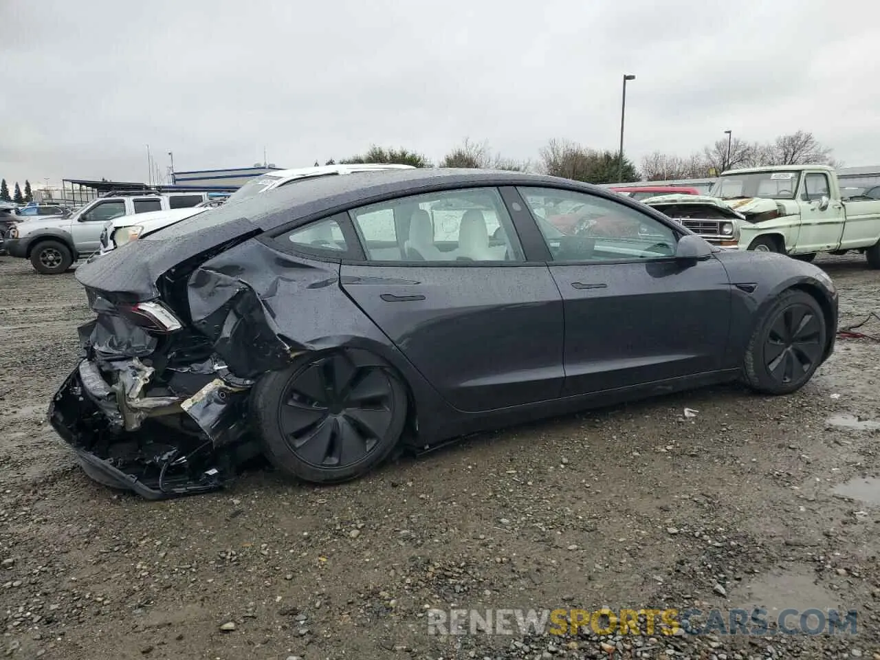 3 fotografías del automóvil dañado 5YJ3E1EAXRF830179 TESLA MODEL 3 2024
