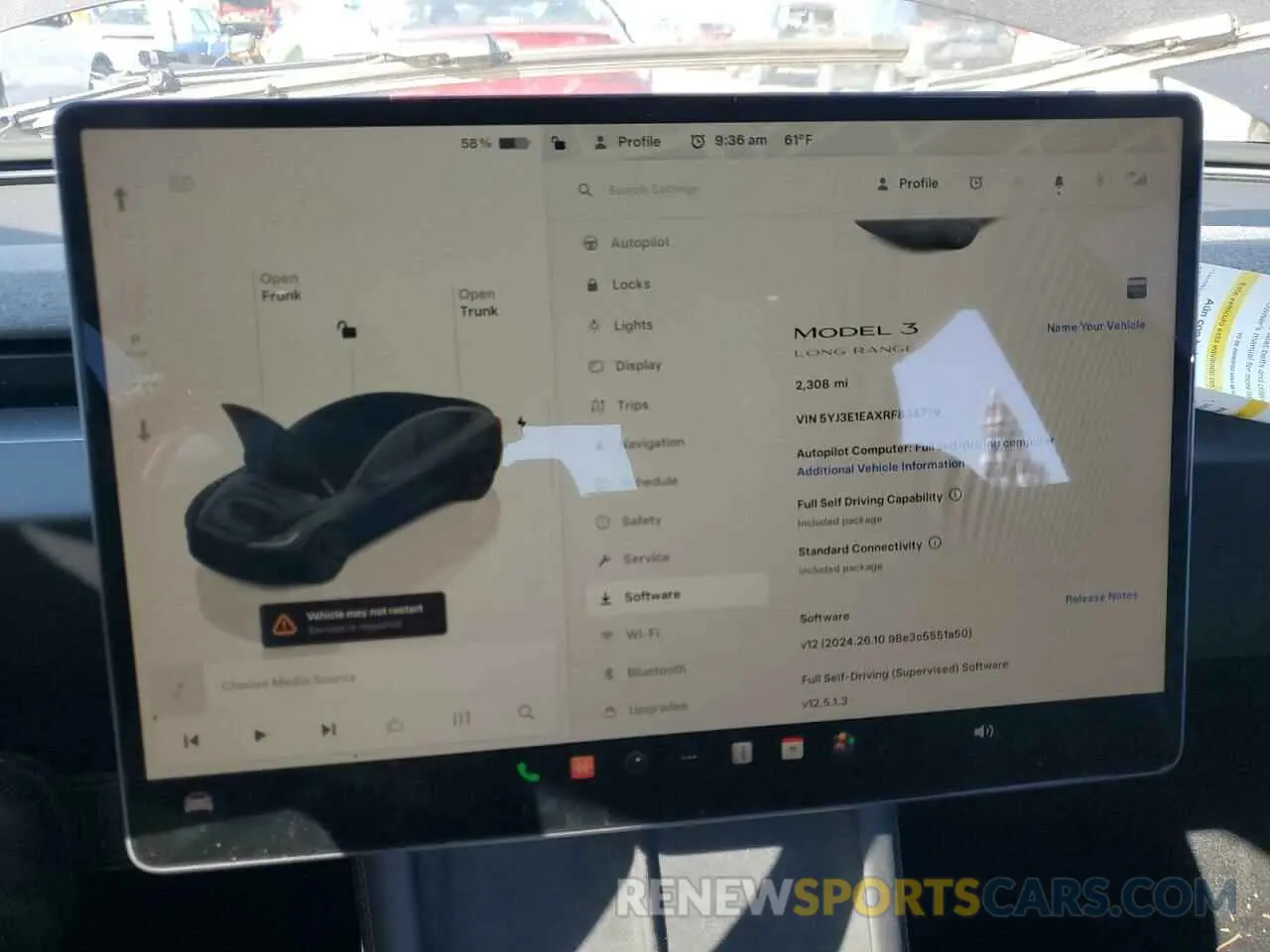 9 fotografías del automóvil dañado 5YJ3E1EAXRF834779 TESLA MODEL 3 2024