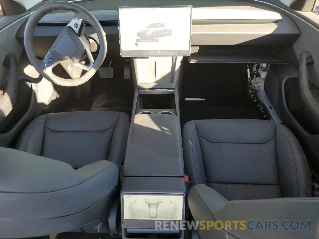 8 fotografías del automóvil dañado 5YJ3E1EAXRF857849 TESLA MODEL 3 2024