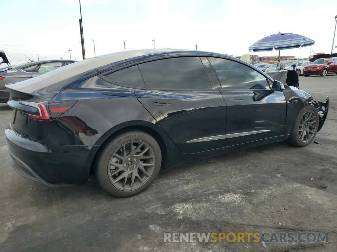 3 fotografías del automóvil dañado 5YJ3E1EAXRF867023 TESLA MODEL 3 2024