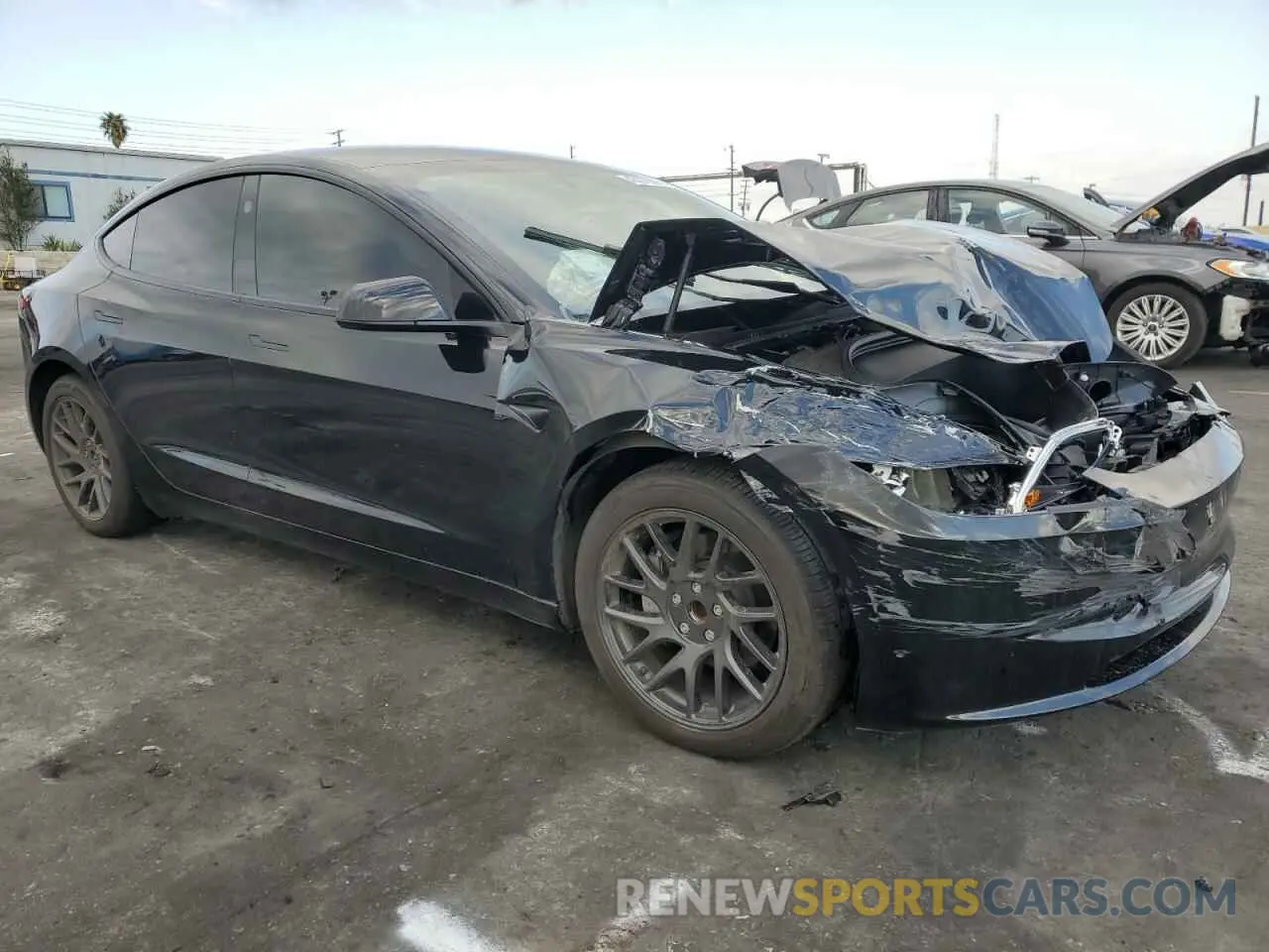 4 fotografías del automóvil dañado 5YJ3E1EAXRF867023 TESLA MODEL 3 2024