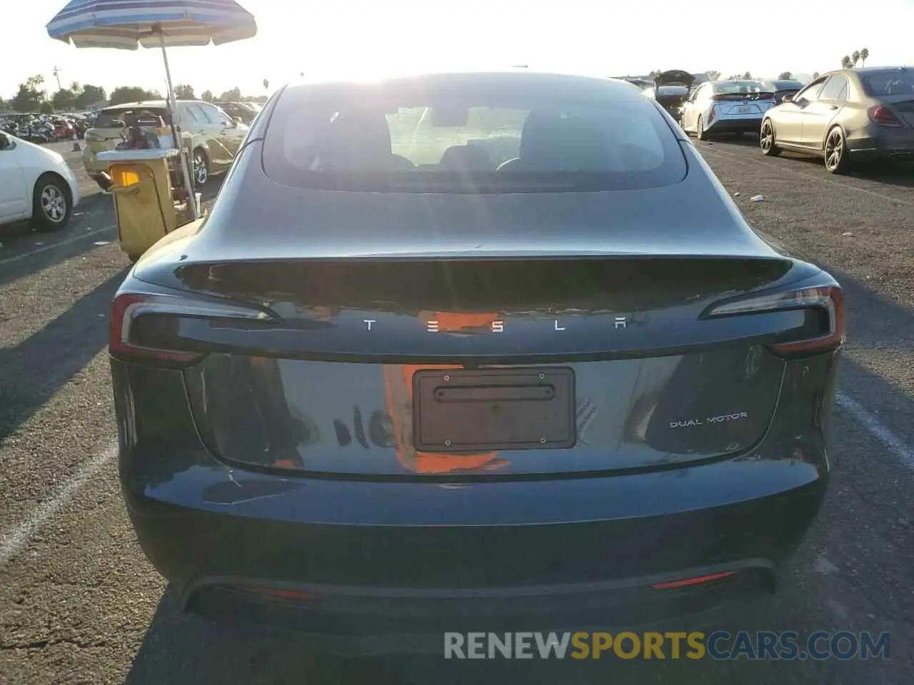 6 fotografías del automóvil dañado 5YJ3E1EB0RF734523 TESLA MODEL 3 2024