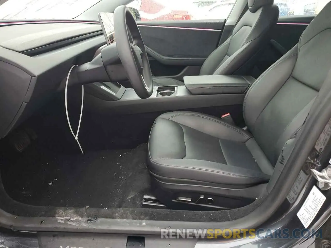 7 fotografías del automóvil dañado 5YJ3E1EB0RF744484 TESLA MODEL 3 2024