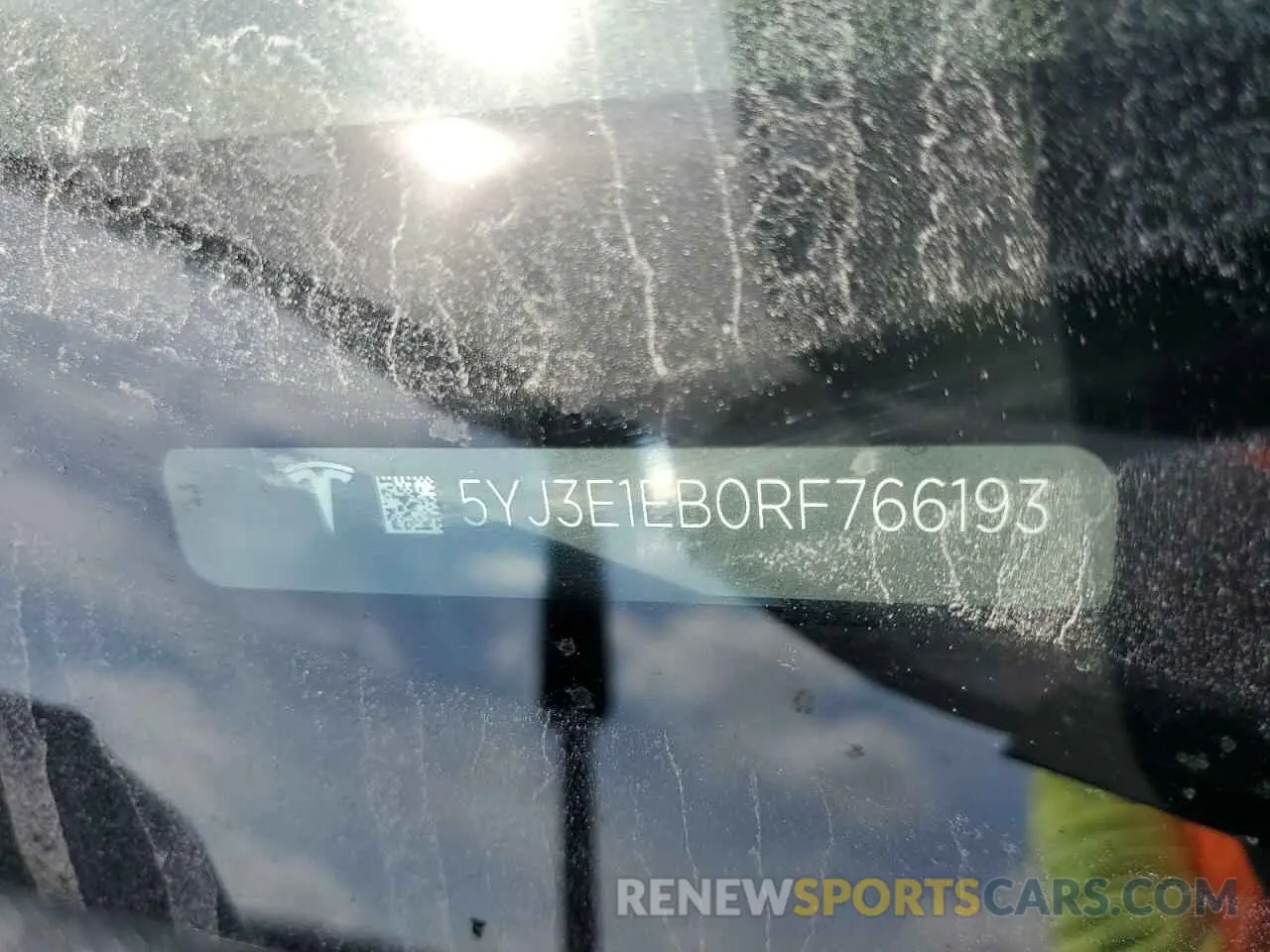 12 fotografías del automóvil dañado 5YJ3E1EB0RF766193 TESLA MODEL 3 2024