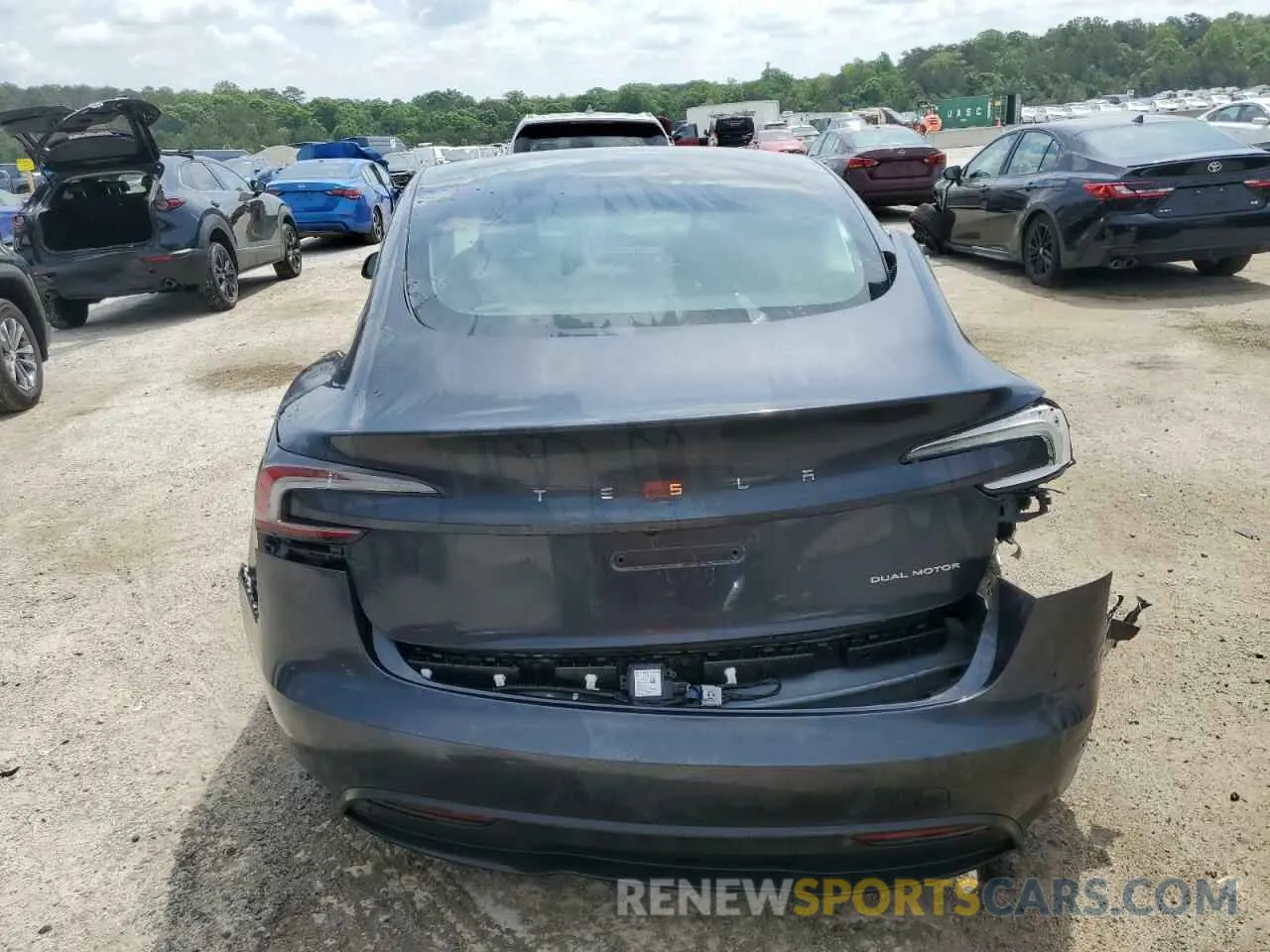 6 fotografías del automóvil dañado 5YJ3E1EB0RF766193 TESLA MODEL 3 2024