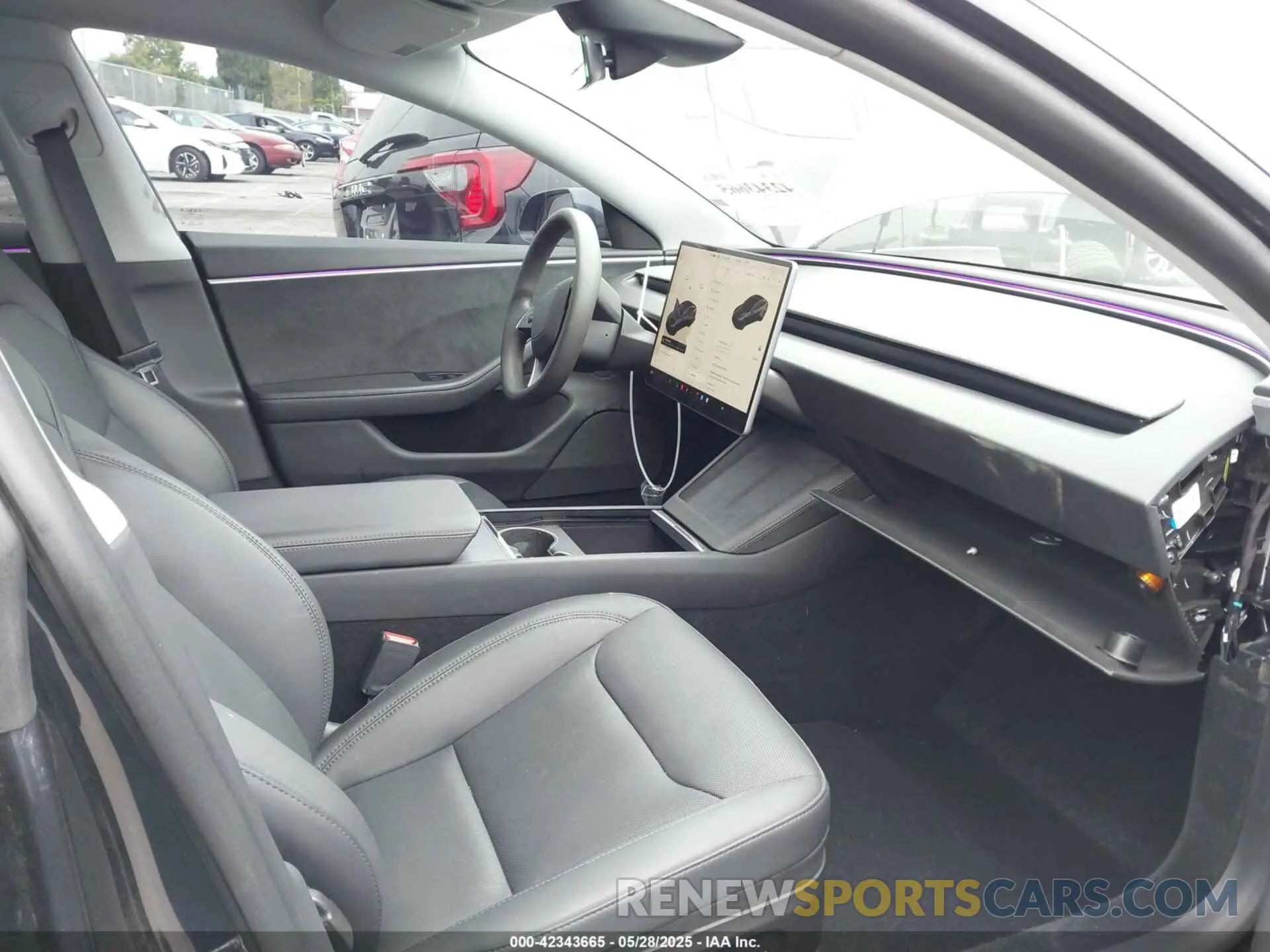 5 fotografías del automóvil dañado 5YJ3E1EB0RF766257 TESLA MODEL 3 2024