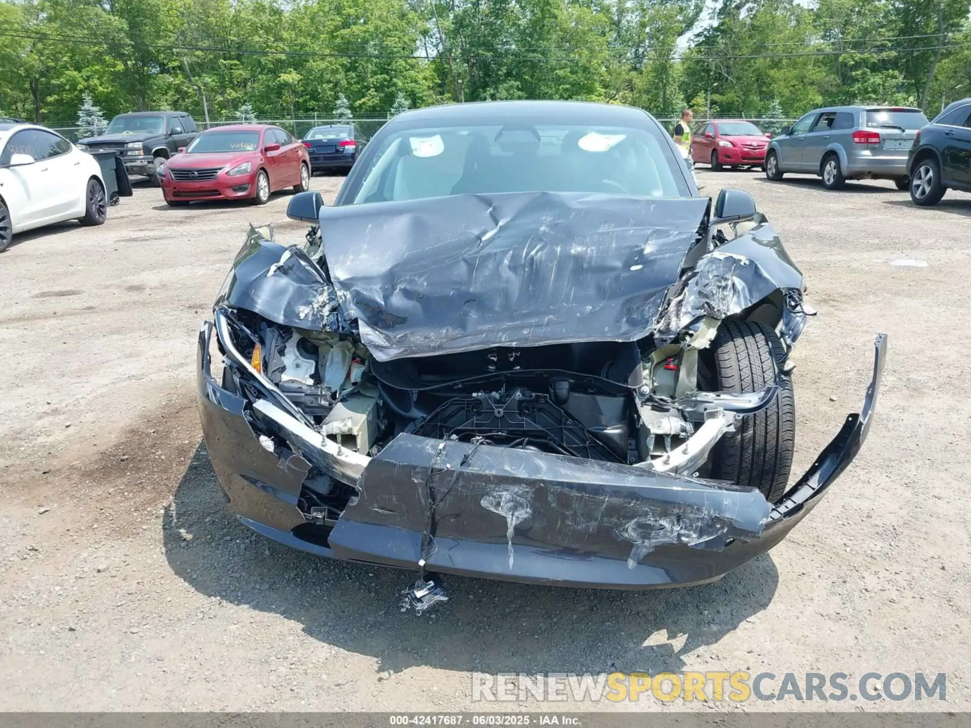 12 fotografías del automóvil dañado 5YJ3E1EB0RF766260 TESLA MODEL 3 2024