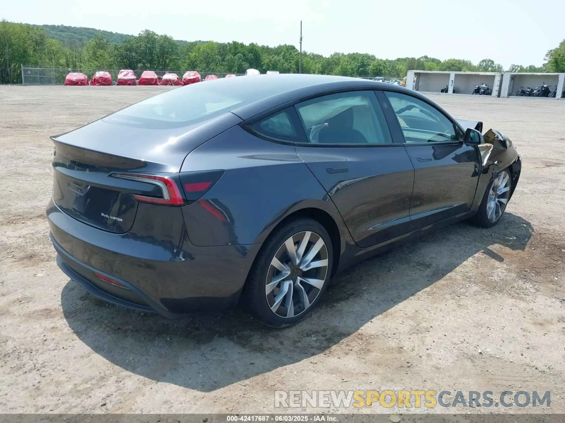 4 fotografías del automóvil dañado 5YJ3E1EB0RF766260 TESLA MODEL 3 2024