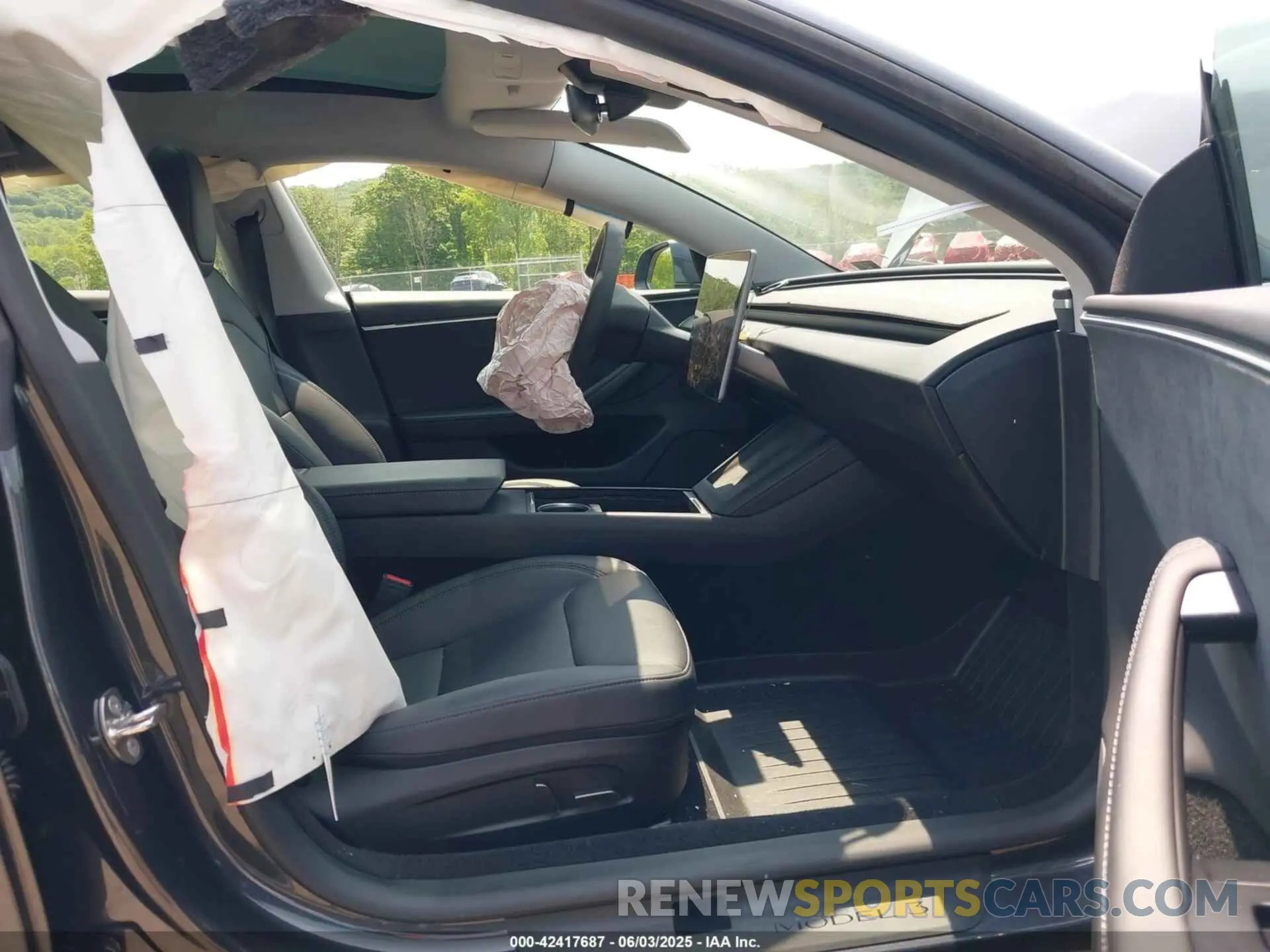 5 fotografías del automóvil dañado 5YJ3E1EB0RF766260 TESLA MODEL 3 2024