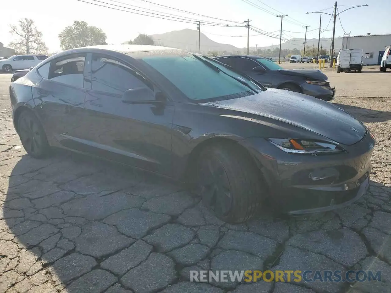 4 fotografías del automóvil dañado 5YJ3E1EB0RF786783 TESLA MODEL 3 2024