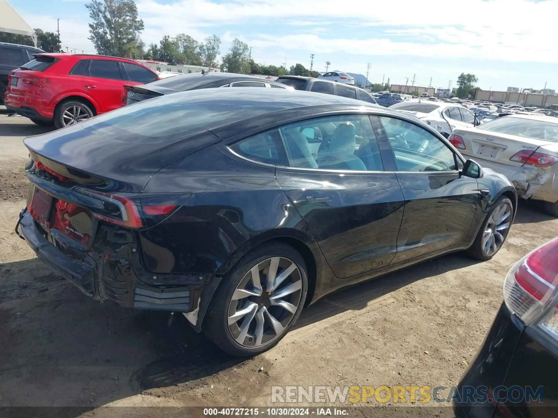 14 fotografías del automóvil dañado 5YJ3E1EB0RF792938 TESLA MODEL 3 2024