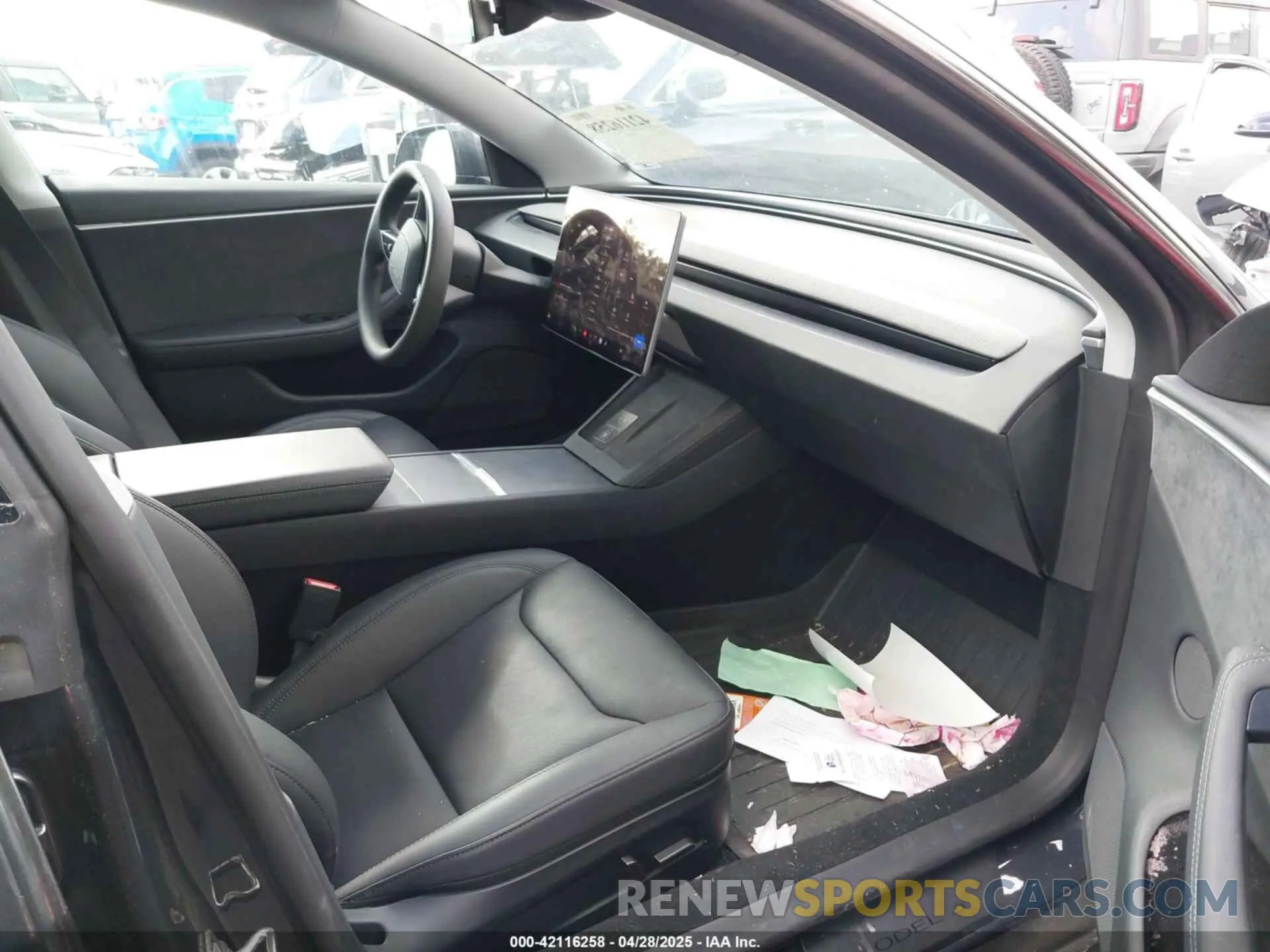 5 fotografías del automóvil dañado 5YJ3E1EB0RF812167 TESLA MODEL 3 2024