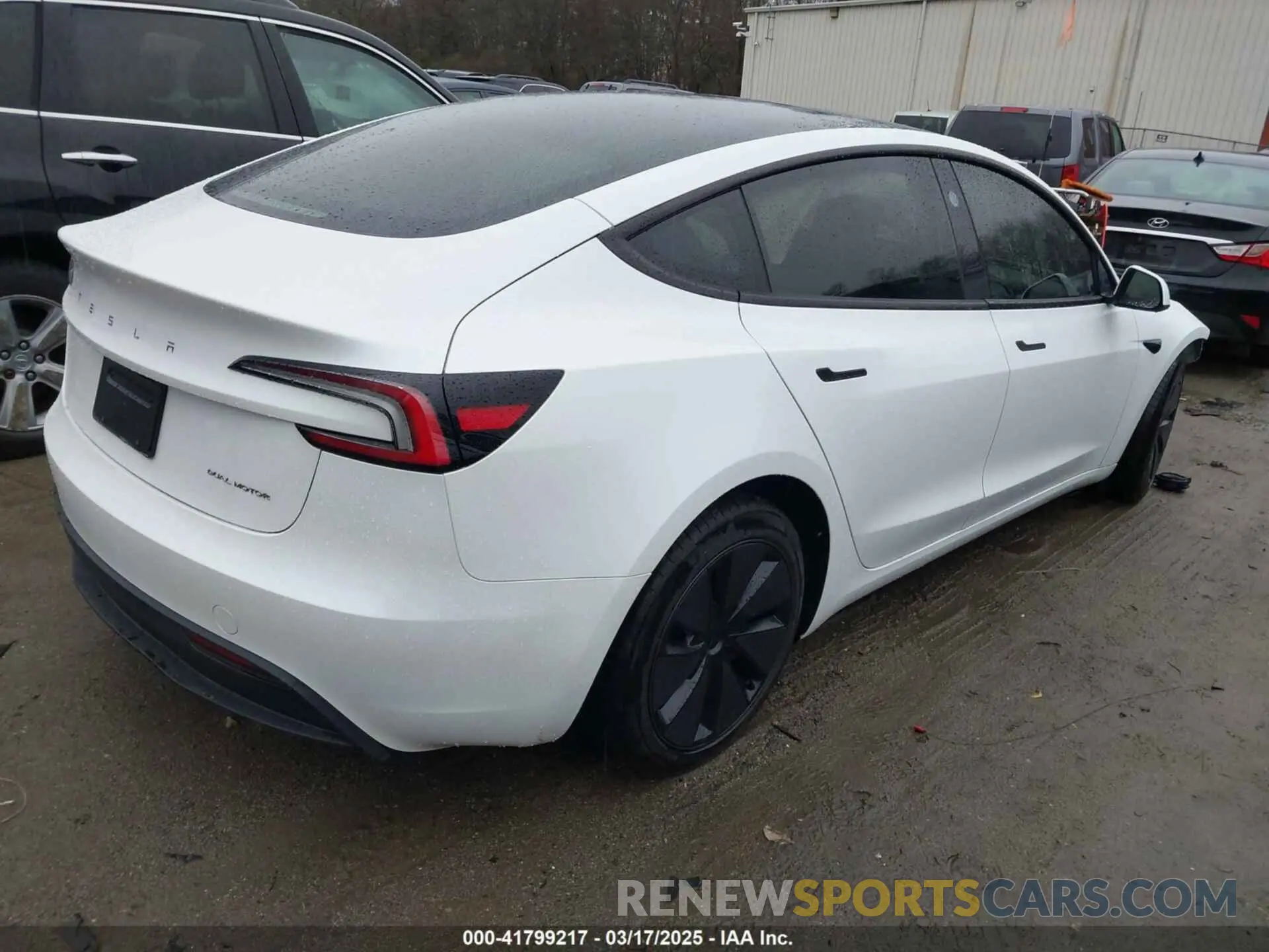 4 fotografías del automóvil dañado 5YJ3E1EB0RF812296 TESLA MODEL 3 2024
