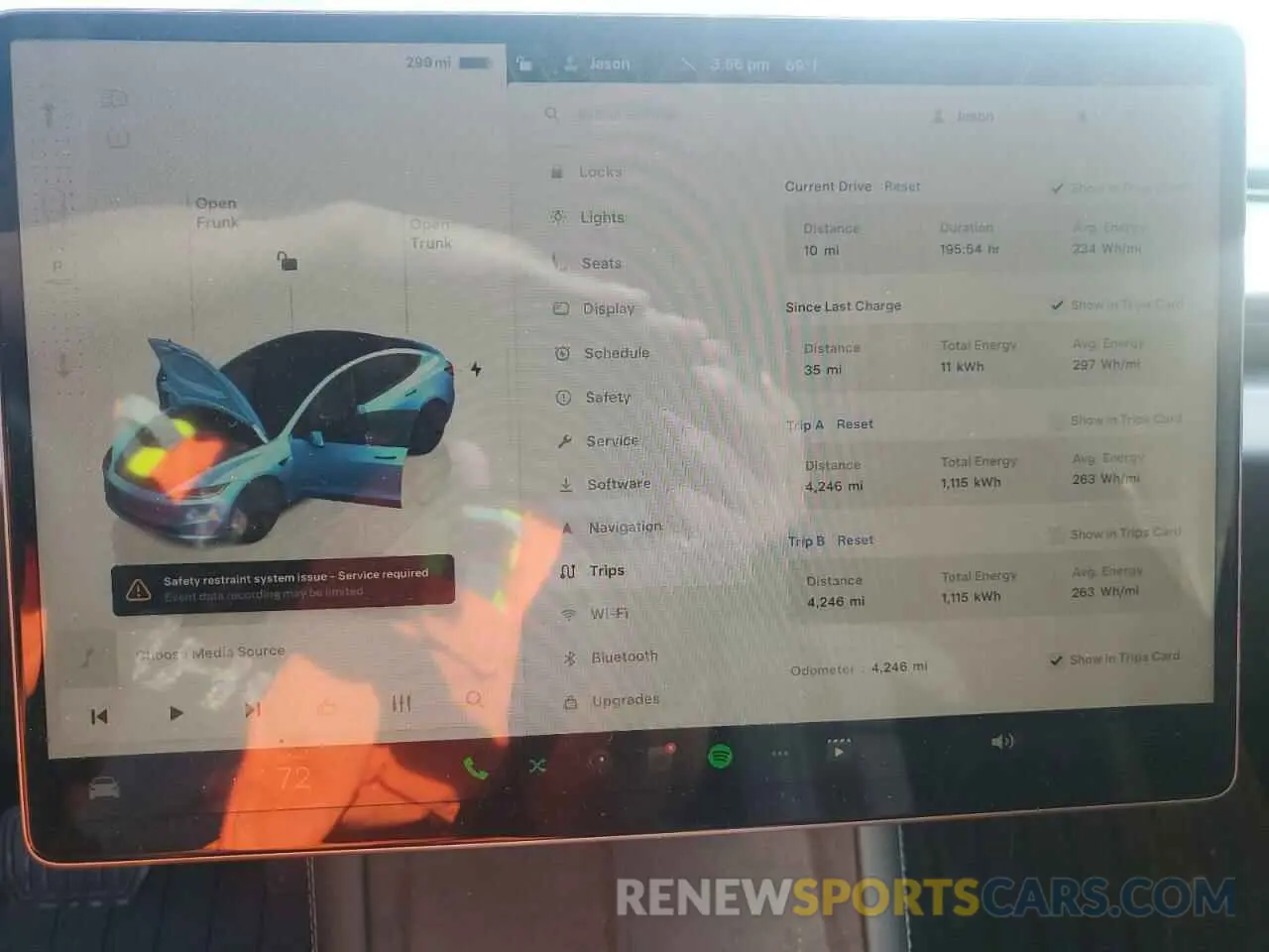 9 fotografías del automóvil dañado 5YJ3E1EB0RF822472 TESLA MODEL 3 2024