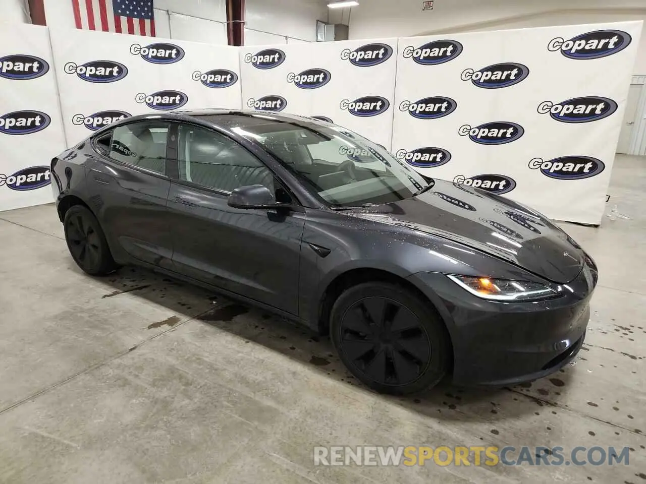 4 fotografías del automóvil dañado 5YJ3E1EB0RF844200 TESLA MODEL 3 2024