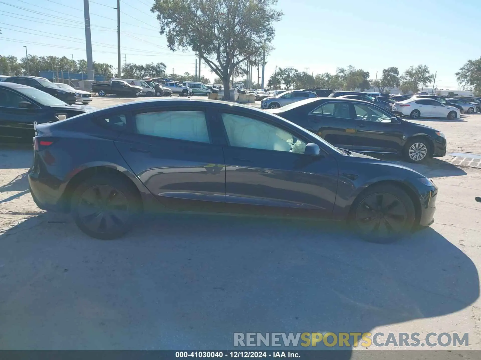 13 fotografías del automóvil dañado 5YJ3E1EB0RF845184 TESLA MODEL 3 2024