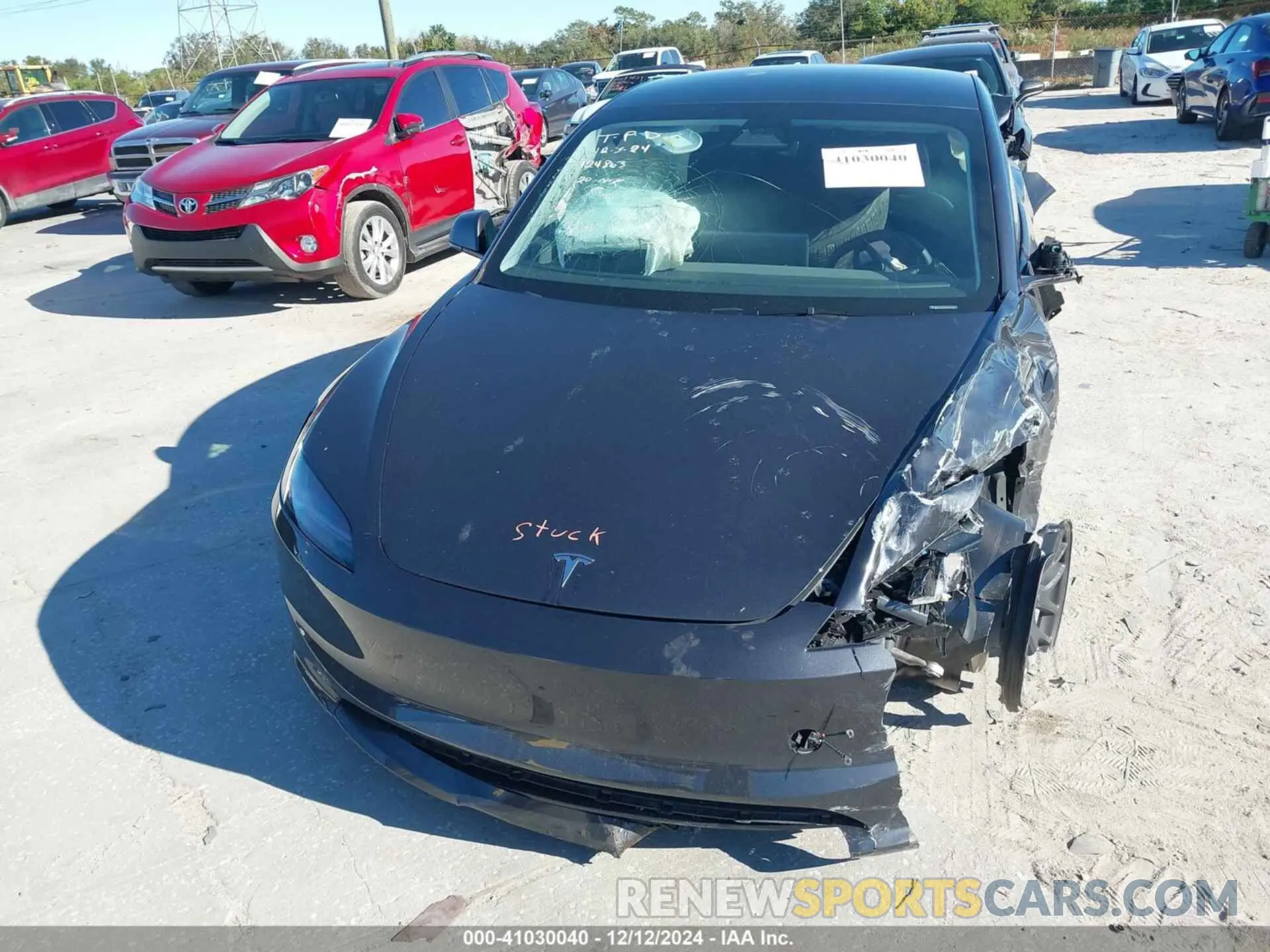 21 fotografías del automóvil dañado 5YJ3E1EB0RF845184 TESLA MODEL 3 2024