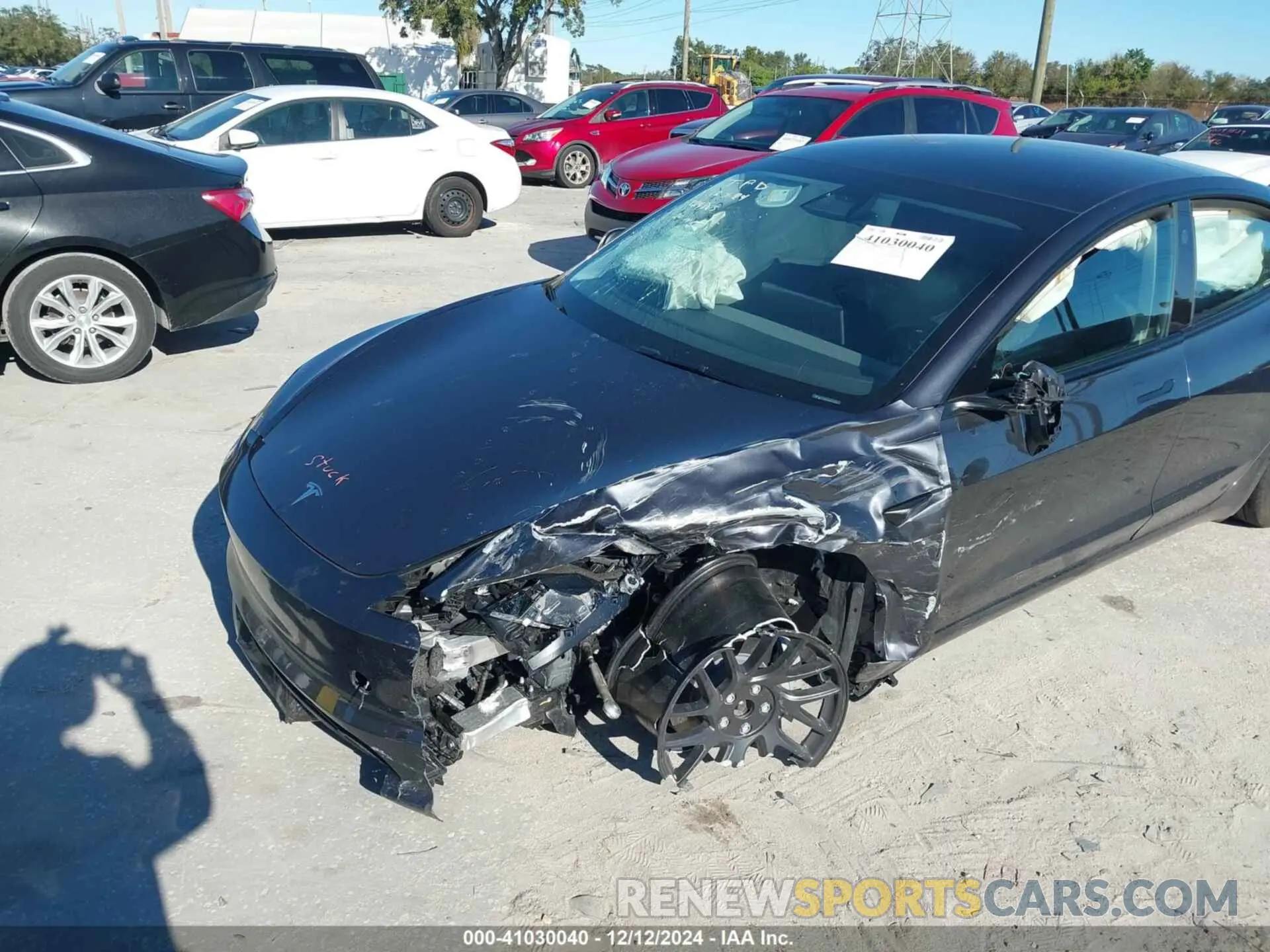 23 fotografías del automóvil dañado 5YJ3E1EB0RF845184 TESLA MODEL 3 2024