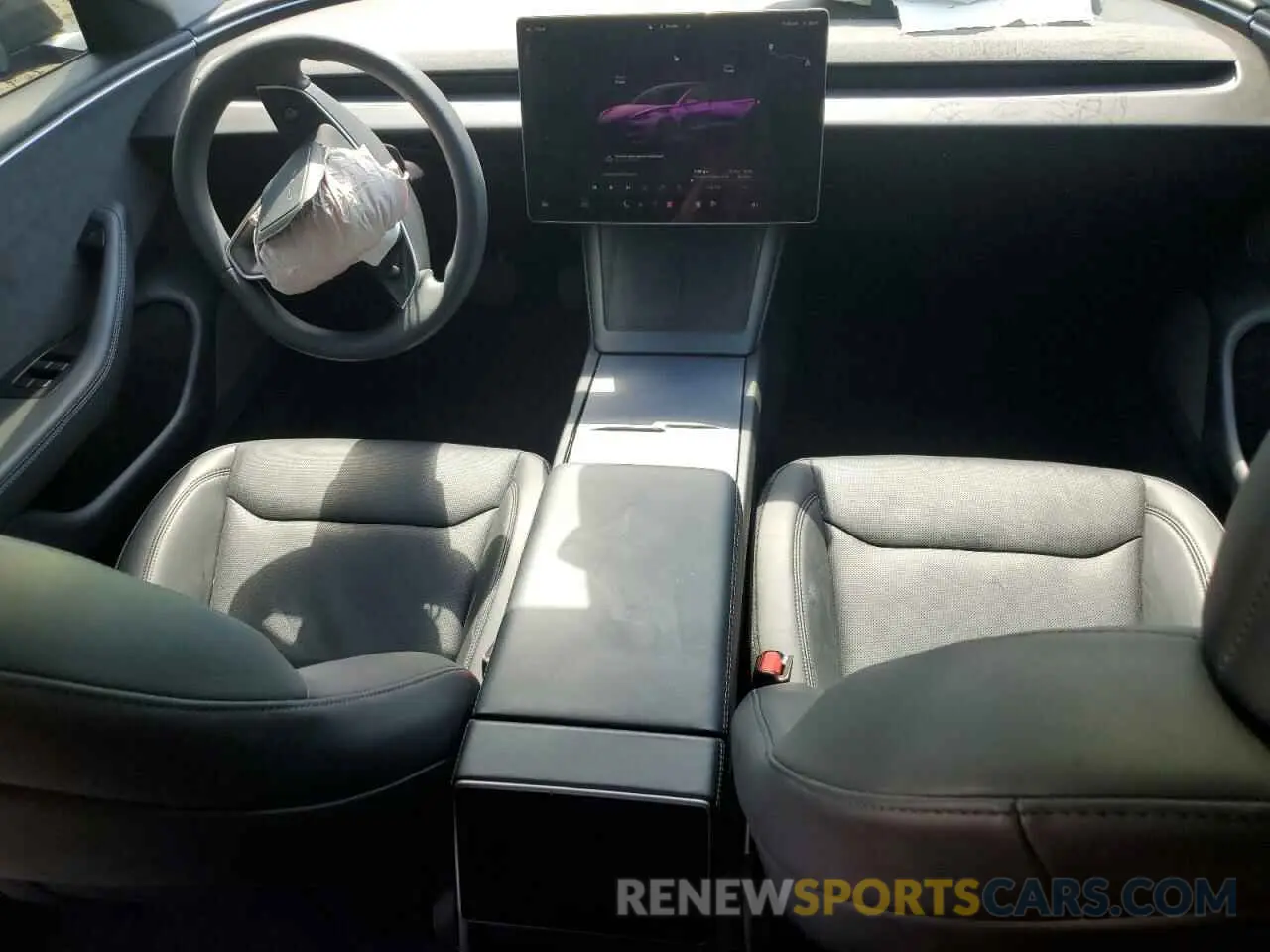 8 fotografías del automóvil dañado 5YJ3E1EB1RF731923 TESLA MODEL 3 2024