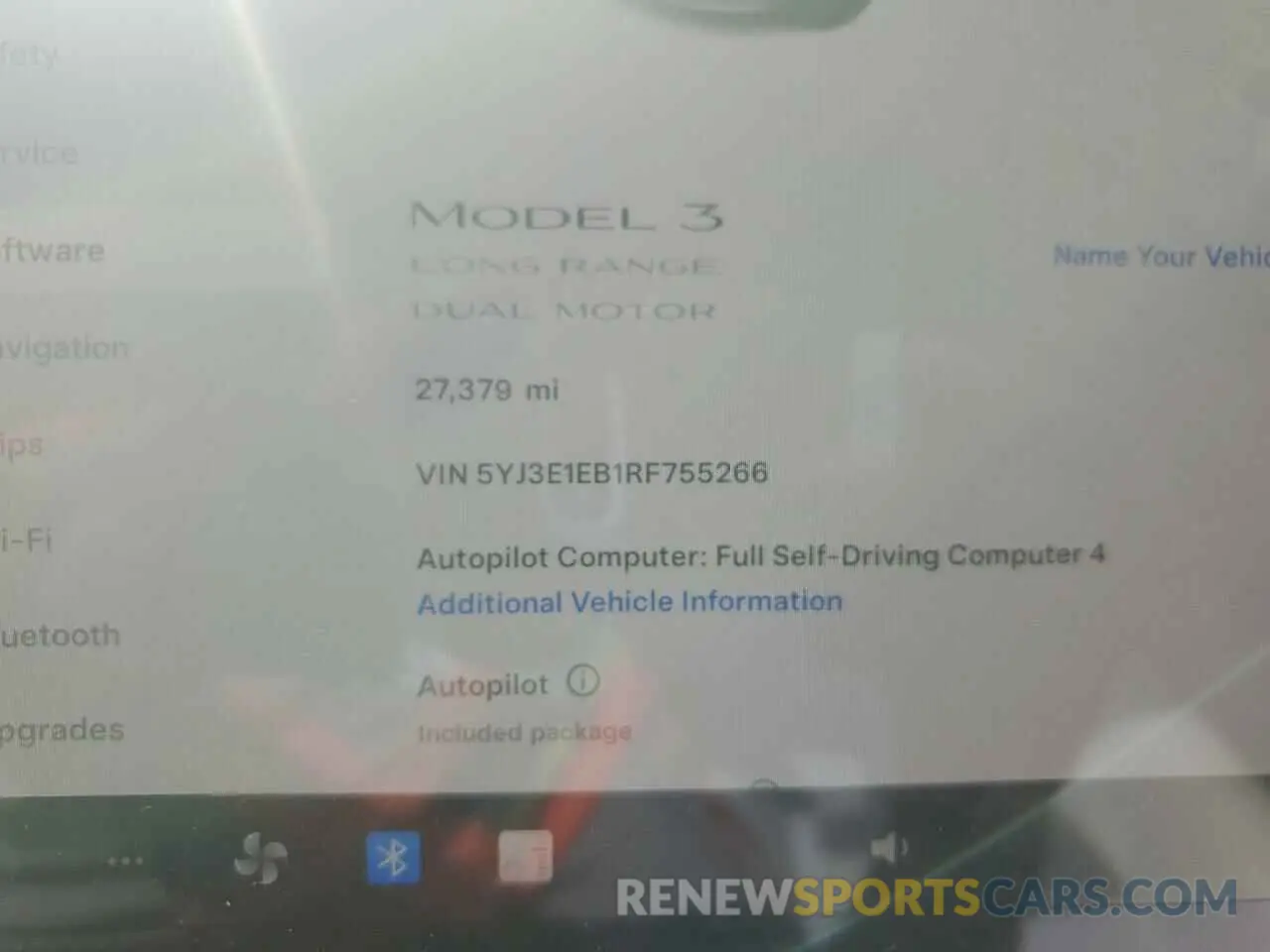 9 fotografías del automóvil dañado 5YJ3E1EB1RF755266 TESLA MODEL 3 2024