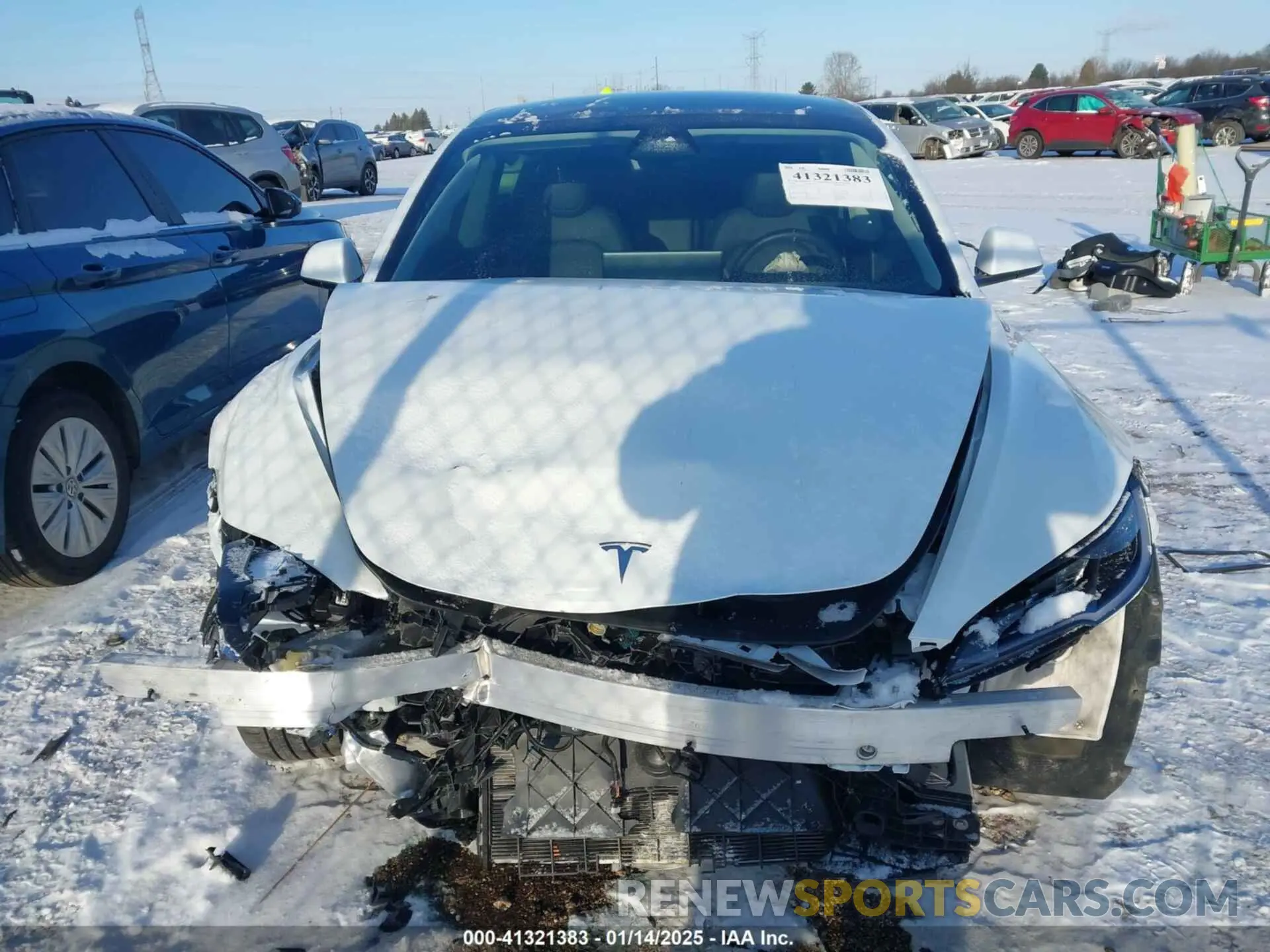 11 fotografías del automóvil dañado 5YJ3E1EB1RF755980 TESLA MODEL 3 2024