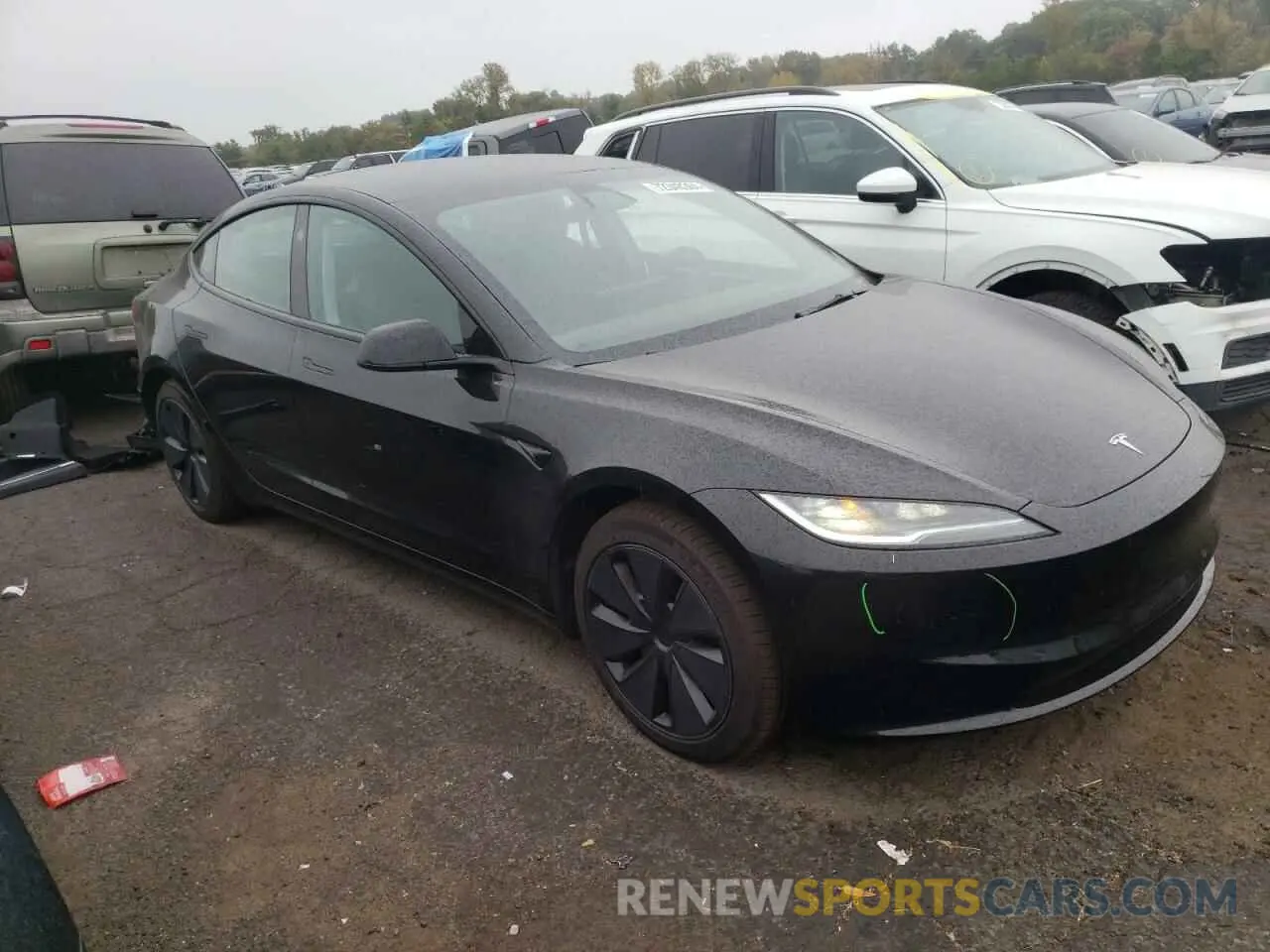 4 fotografías del automóvil dañado 5YJ3E1EB1RF761651 TESLA MODEL 3 2024
