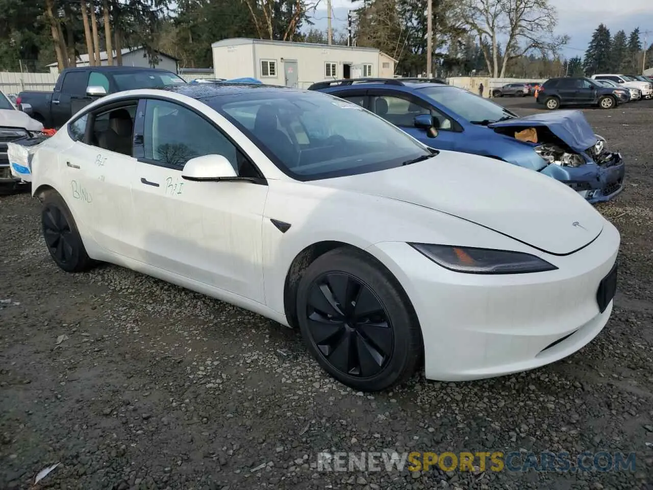 4 fotografías del automóvil dañado 5YJ3E1EB1RF770544 TESLA MODEL 3 2024