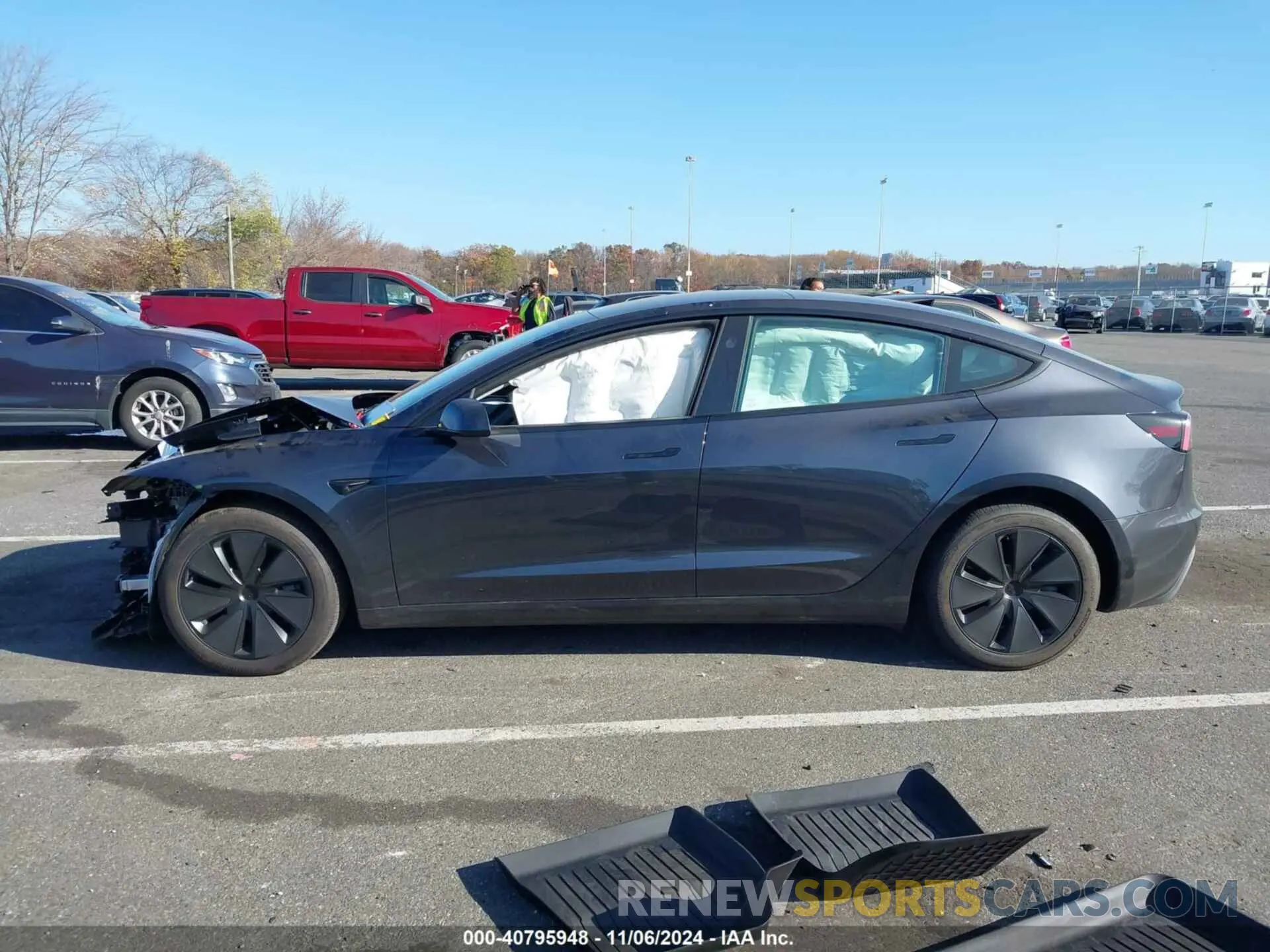 14 fotografías del automóvil dañado 5YJ3E1EB1RF787229 TESLA MODEL 3 2024