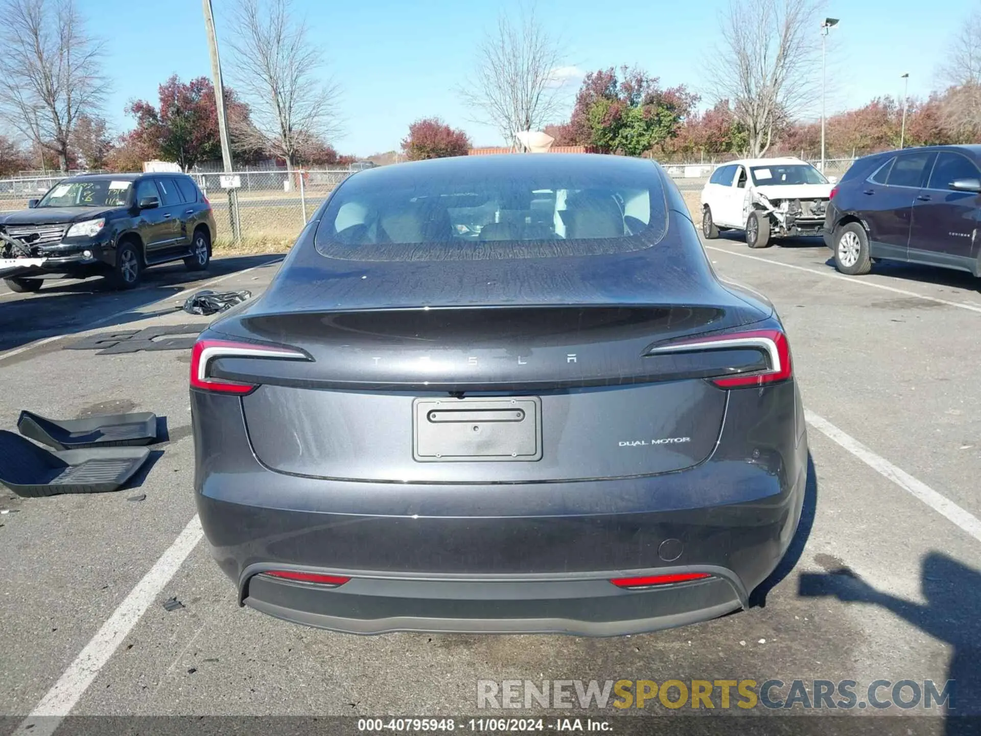 16 fotografías del automóvil dañado 5YJ3E1EB1RF787229 TESLA MODEL 3 2024