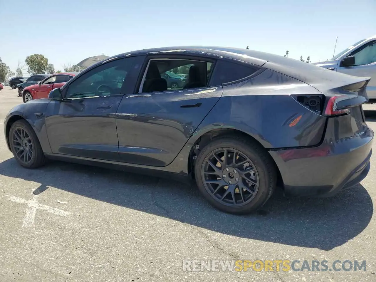 2 fotografías del automóvil dañado 5YJ3E1EB1RF793760 TESLA MODEL 3 2024