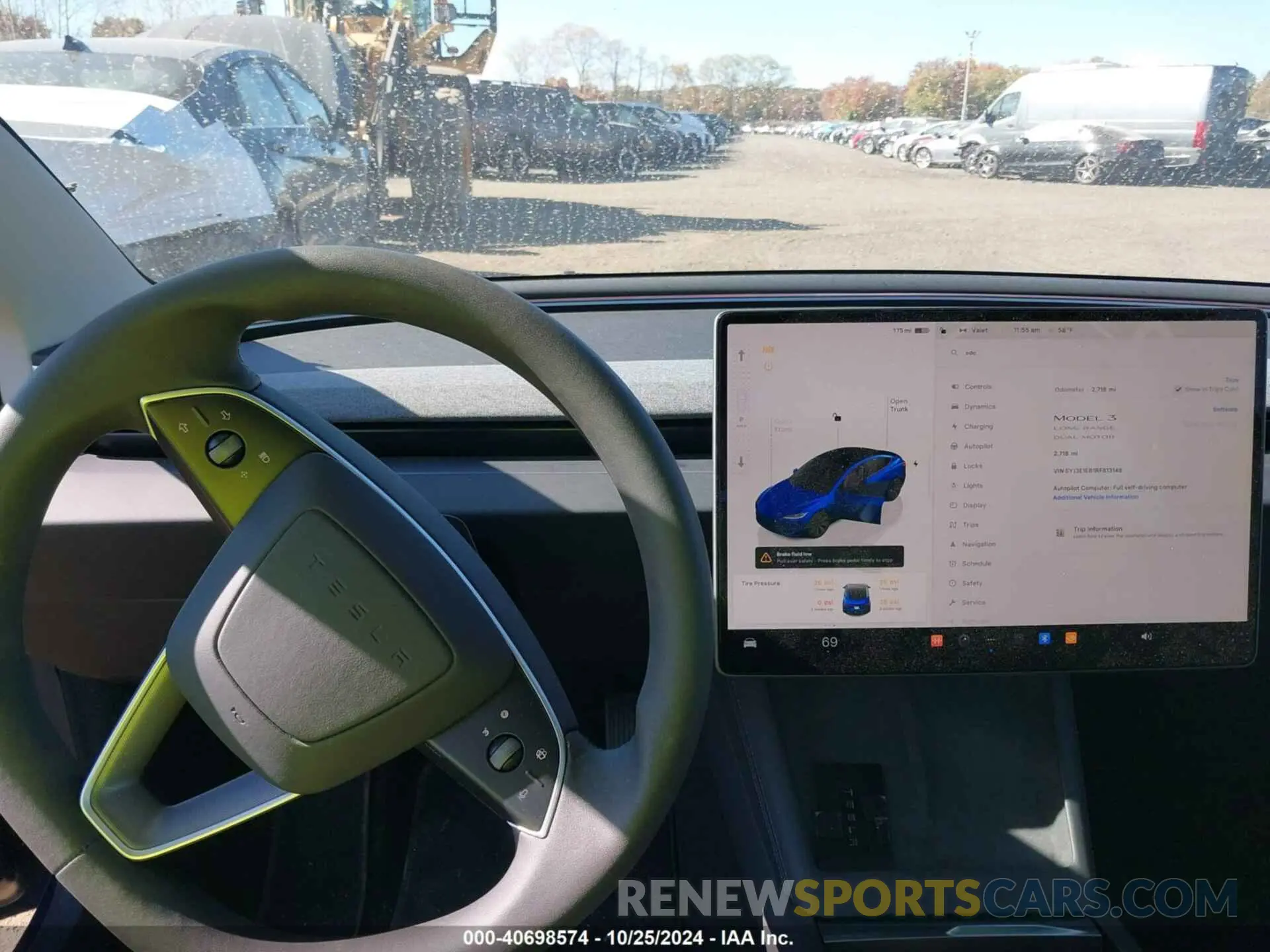 18 fotografías del automóvil dañado 5YJ3E1EB1RF813148 TESLA MODEL 3 2024