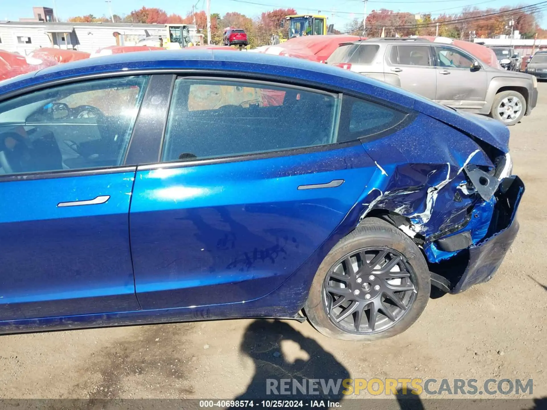 20 fotografías del automóvil dañado 5YJ3E1EB1RF813148 TESLA MODEL 3 2024