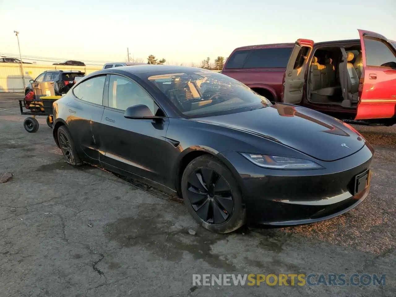 4 fotografías del automóvil dañado 5YJ3E1EB1RF828734 TESLA MODEL 3 2024