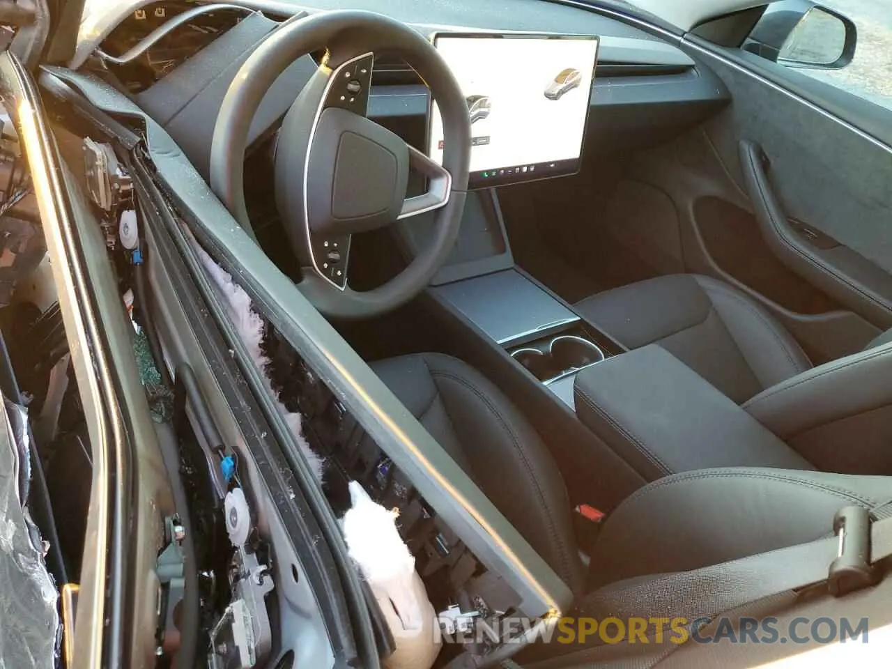 8 fotografías del automóvil dañado 5YJ3E1EB1RF828734 TESLA MODEL 3 2024