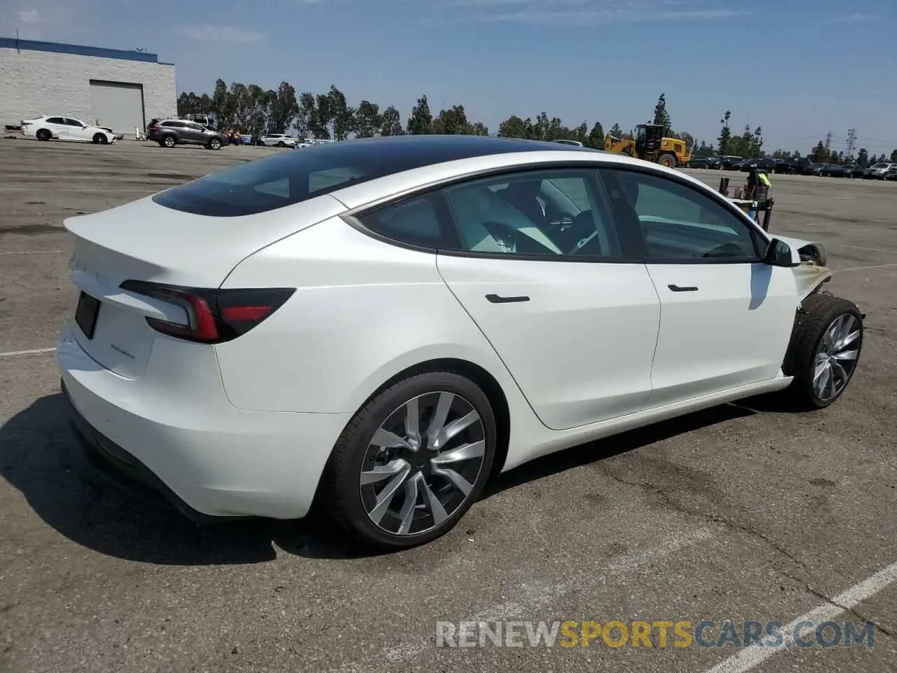 3 fotografías del automóvil dañado 5YJ3E1EB2RF732711 TESLA MODEL 3 2024