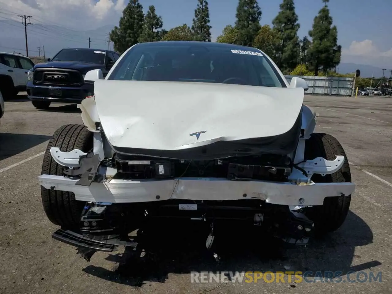 5 fotografías del automóvil dañado 5YJ3E1EB2RF732711 TESLA MODEL 3 2024