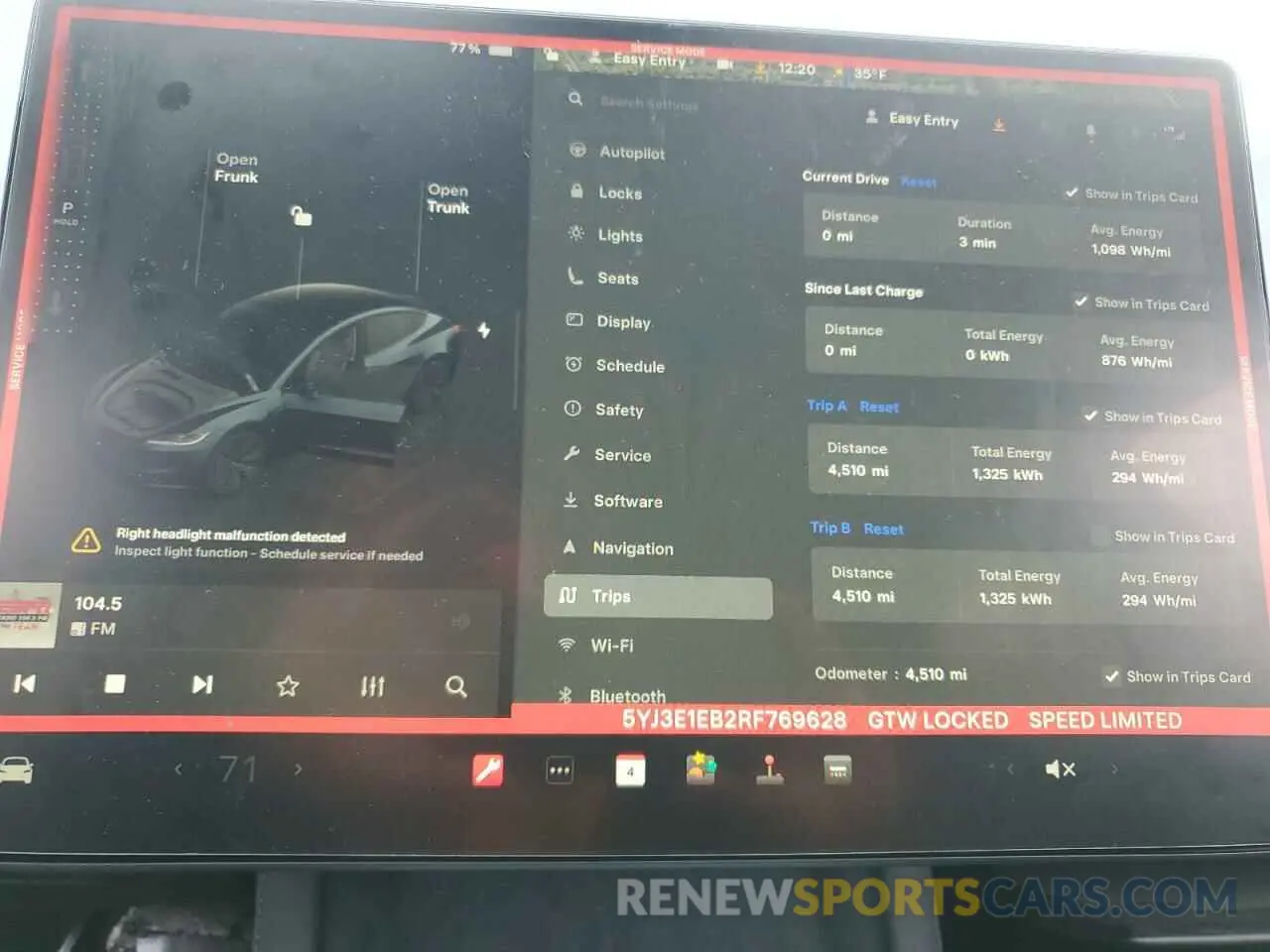 9 fotografías del automóvil dañado 5YJ3E1EB2RF769628 TESLA MODEL 3 2024