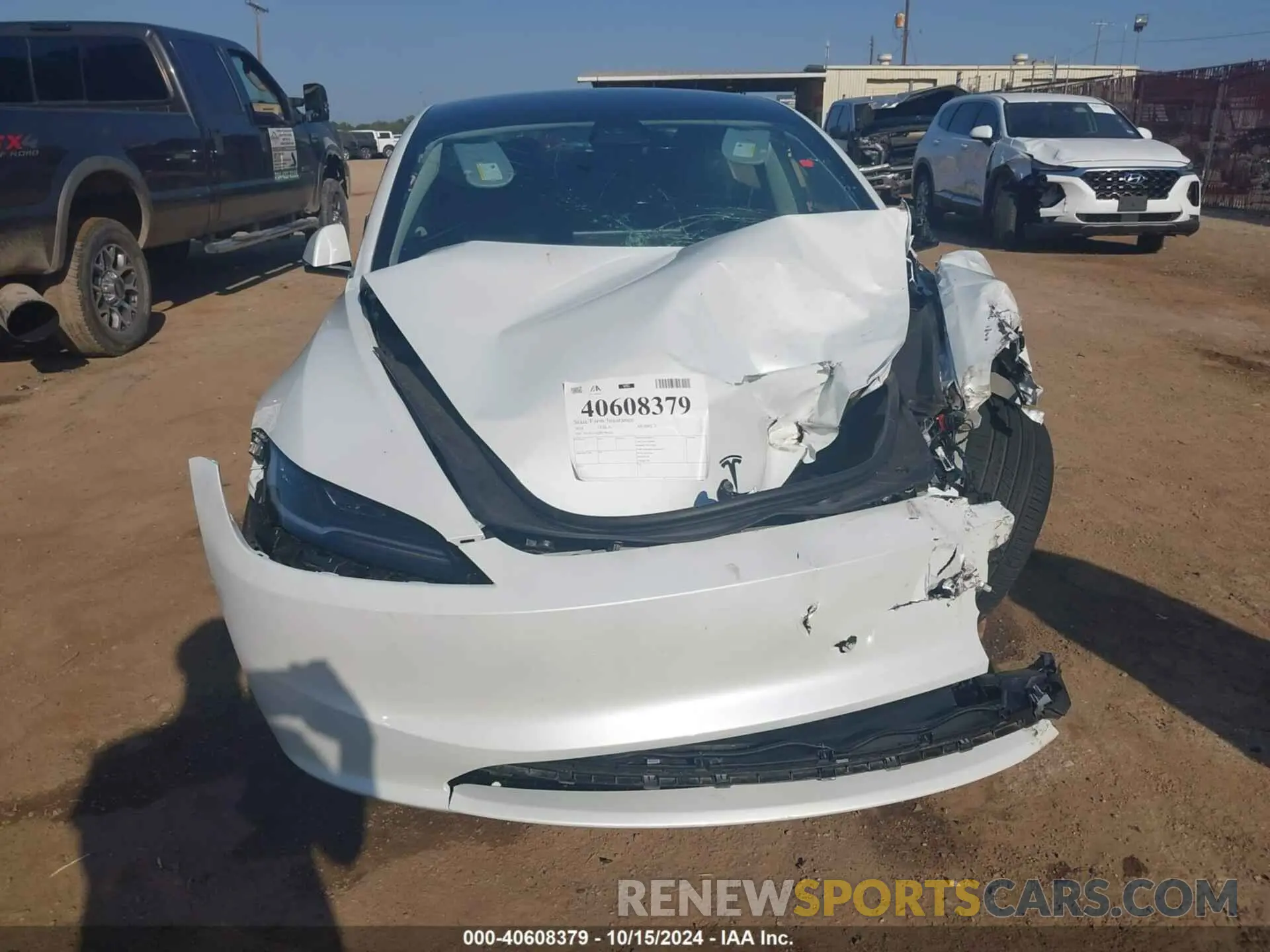 12 fotografías del automóvil dañado 5YJ3E1EB2RF796263 TESLA MODEL 3 2024