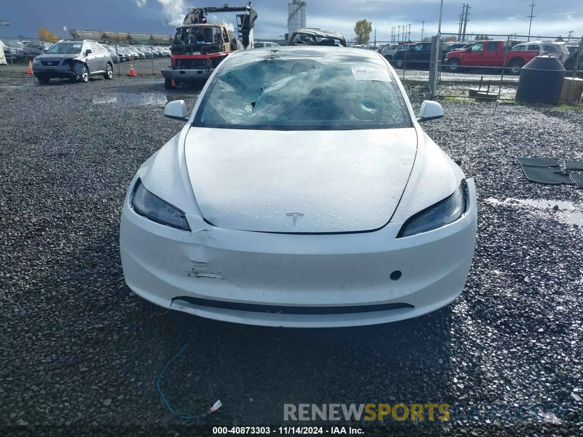 11 fotografías del automóvil dañado 5YJ3E1EB2RF799986 TESLA MODEL 3 2024