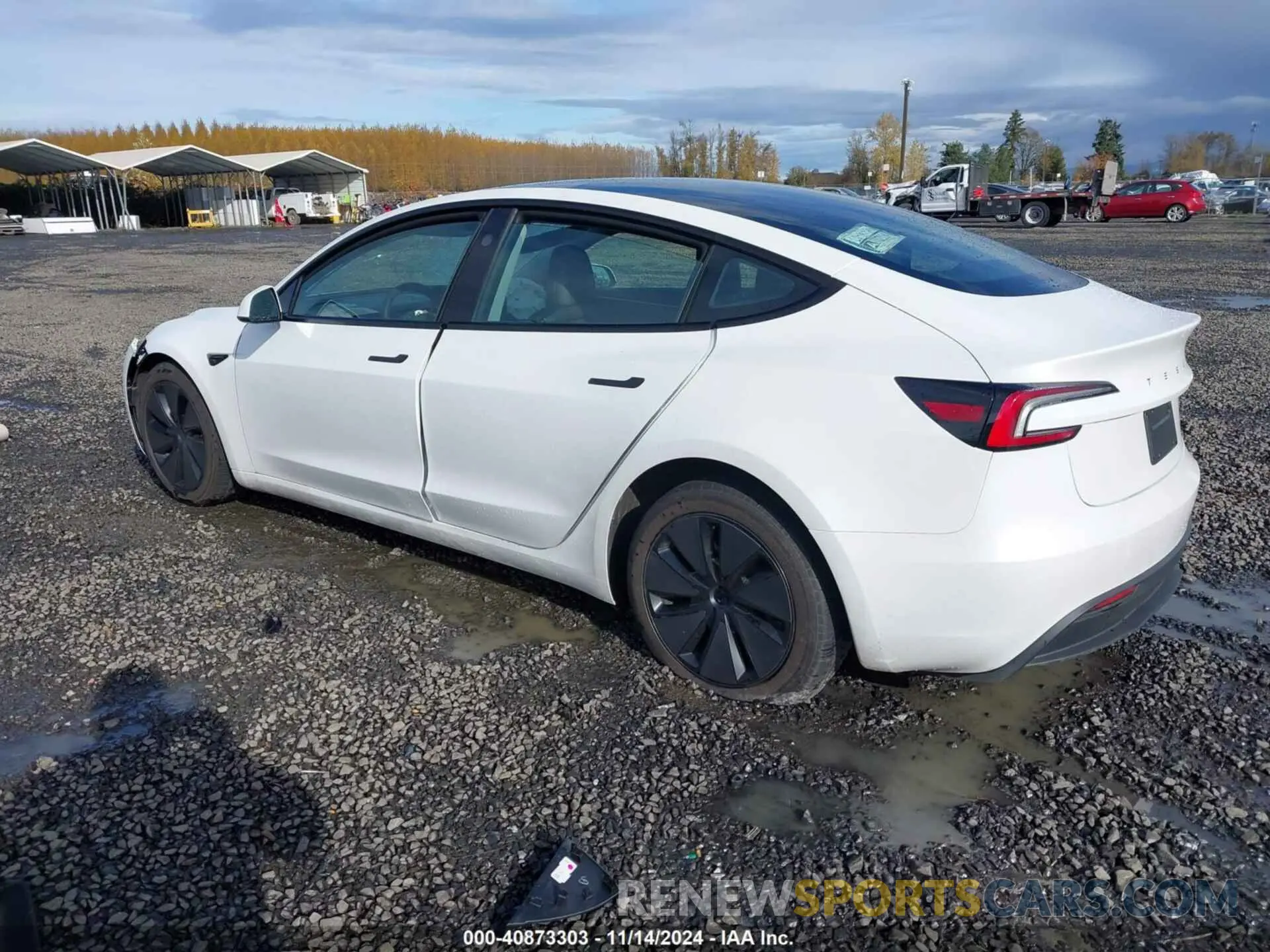 3 fotografías del automóvil dañado 5YJ3E1EB2RF799986 TESLA MODEL 3 2024