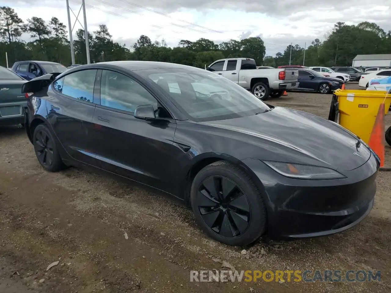 4 fotografías del automóvil dañado 5YJ3E1EB2RF825213 TESLA MODEL 3 2024