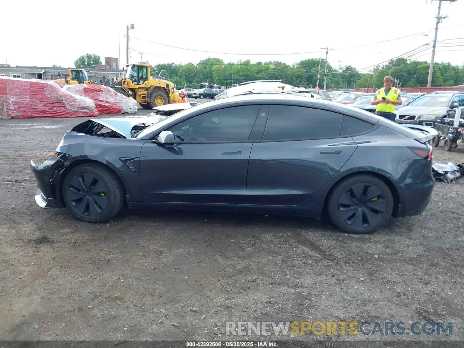 14 fotografías del automóvil dañado 5YJ3E1EB3RF729817 TESLA MODEL 3 2024