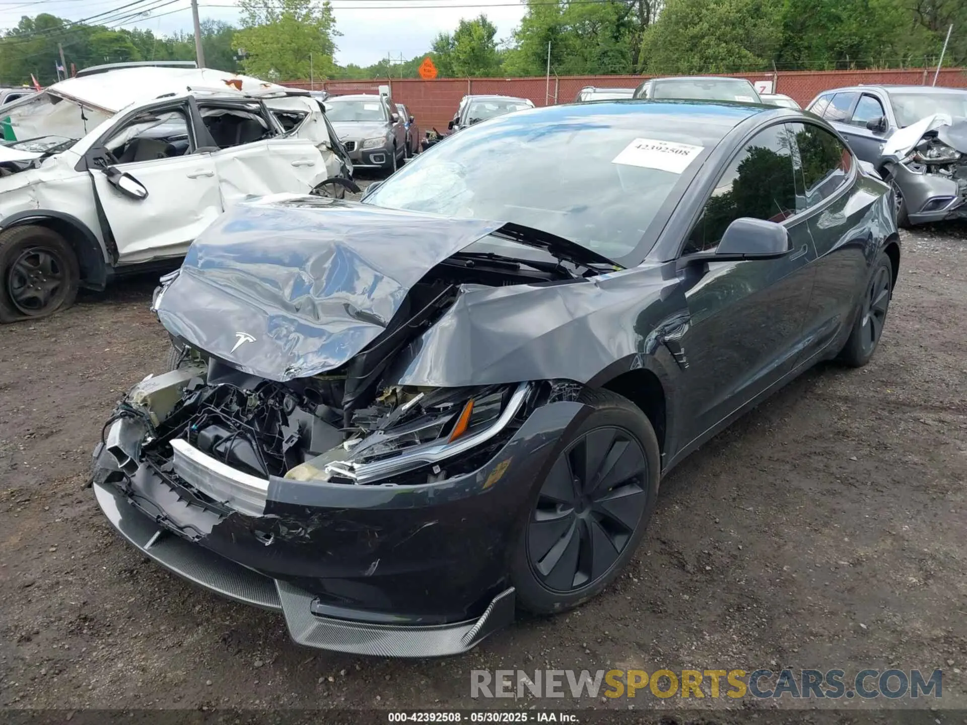 20 fotografías del automóvil dañado 5YJ3E1EB3RF729817 TESLA MODEL 3 2024