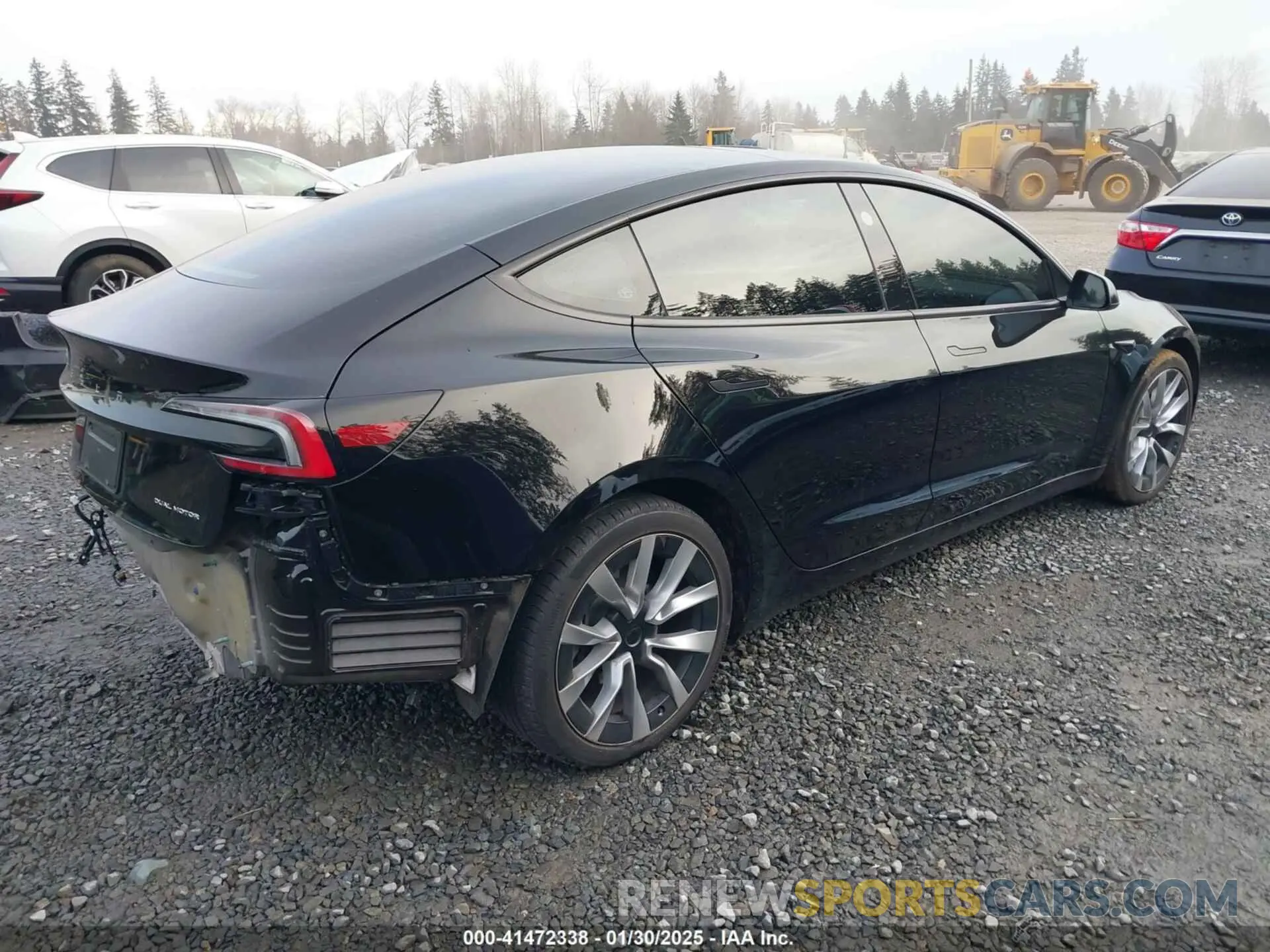 4 fotografías del automóvil dañado 5YJ3E1EB3RF793632 TESLA MODEL 3 2024